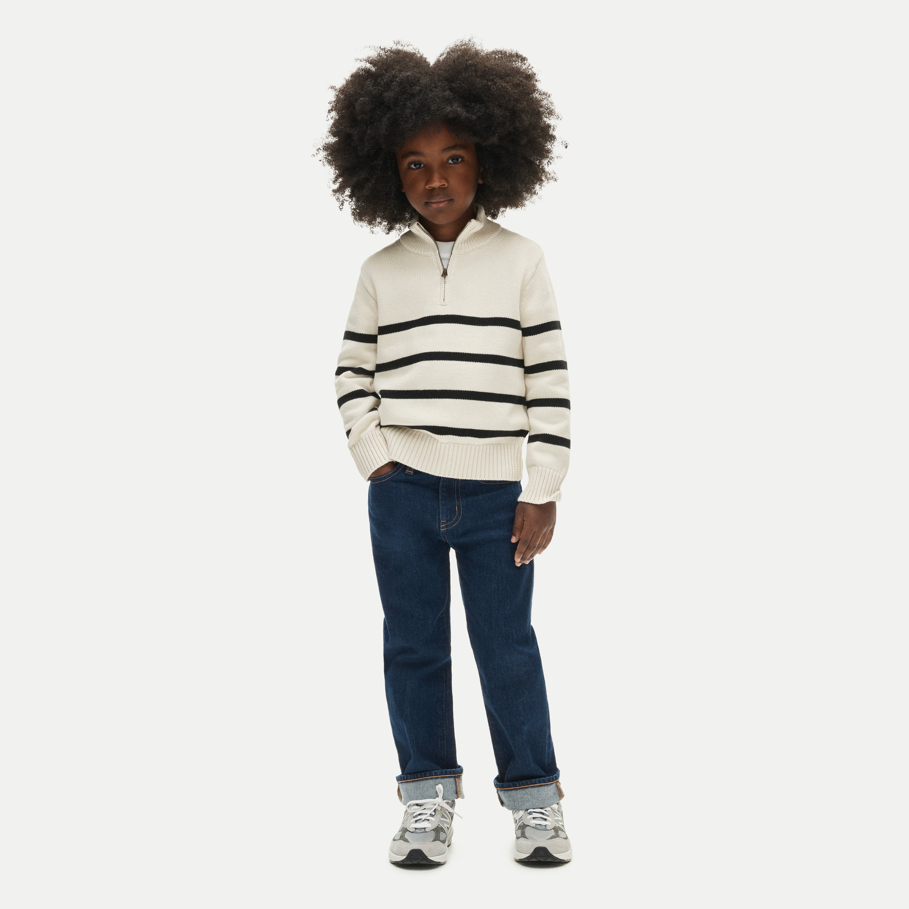 Kids' straight-fit jean in calypso wash
