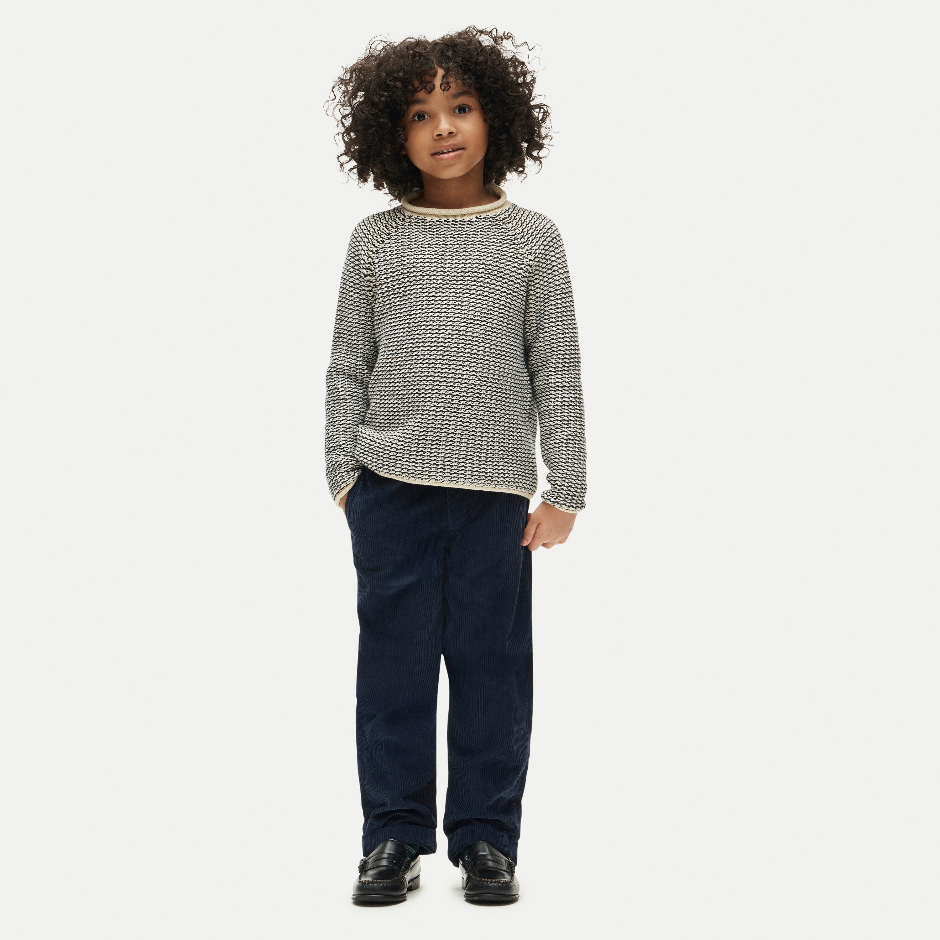 Classic-fit trouser in wide-wale corduroy