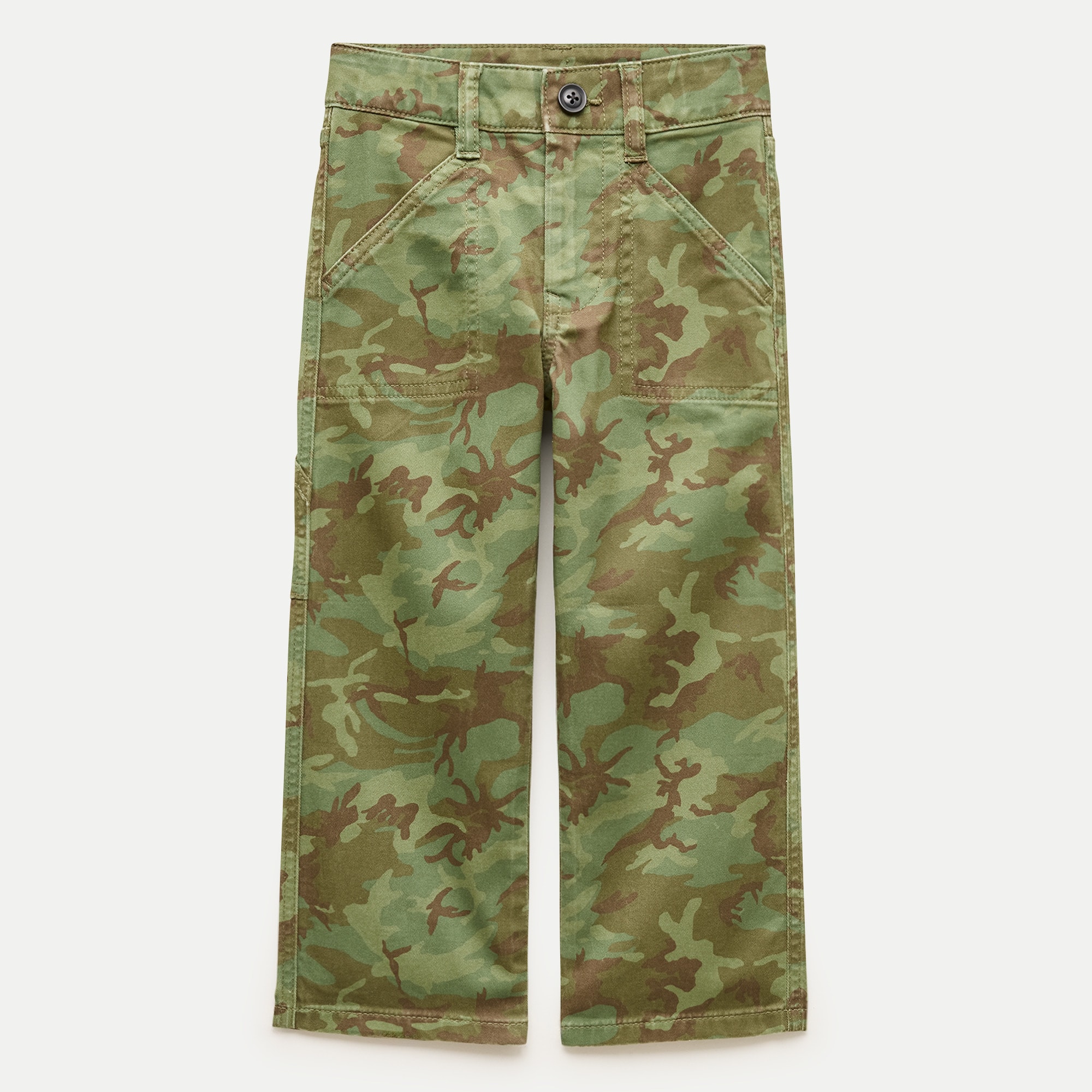 Kids' carpenter pant in camo print