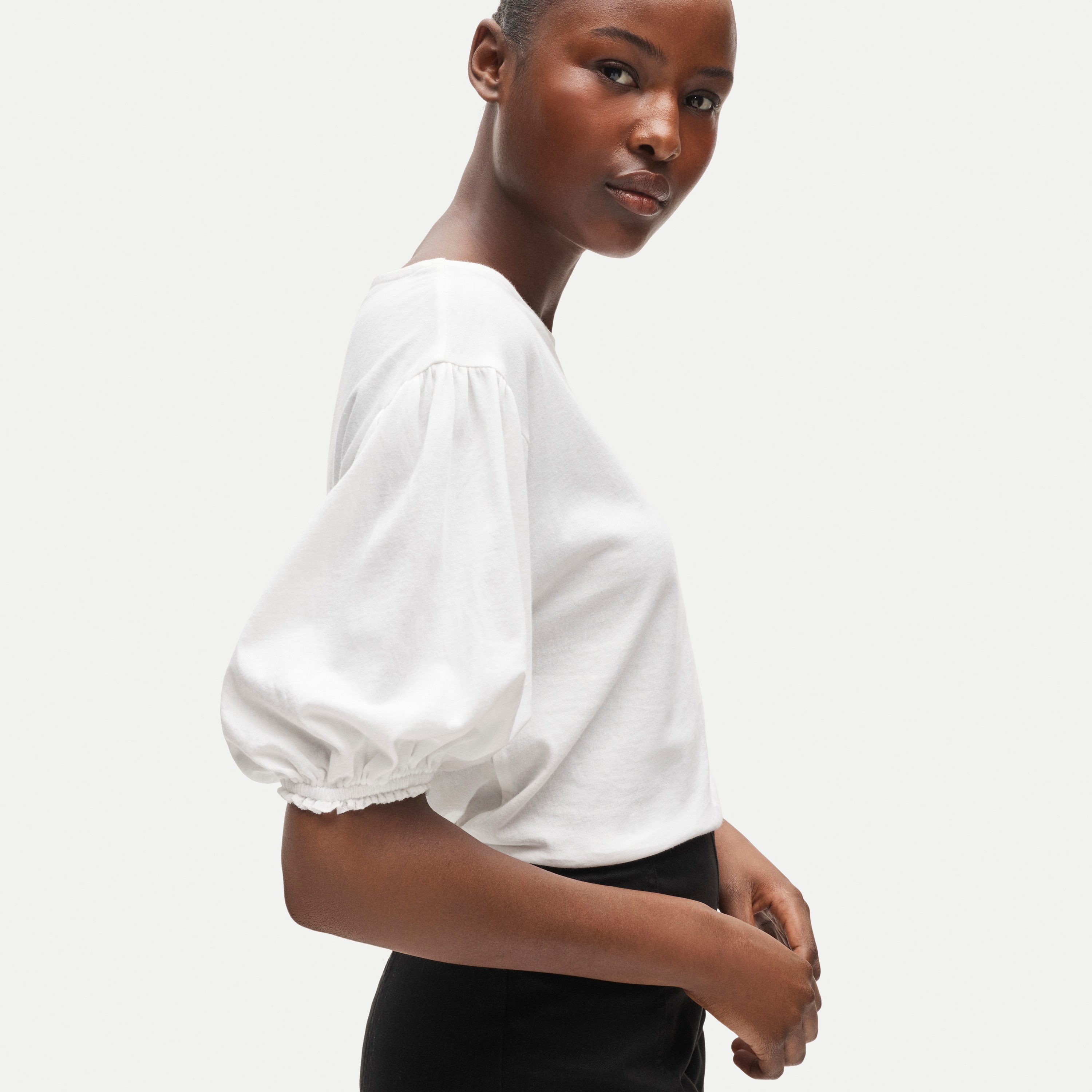 Vintage Jersey Blouson-sleeve T-shirt For Women | J.Crew