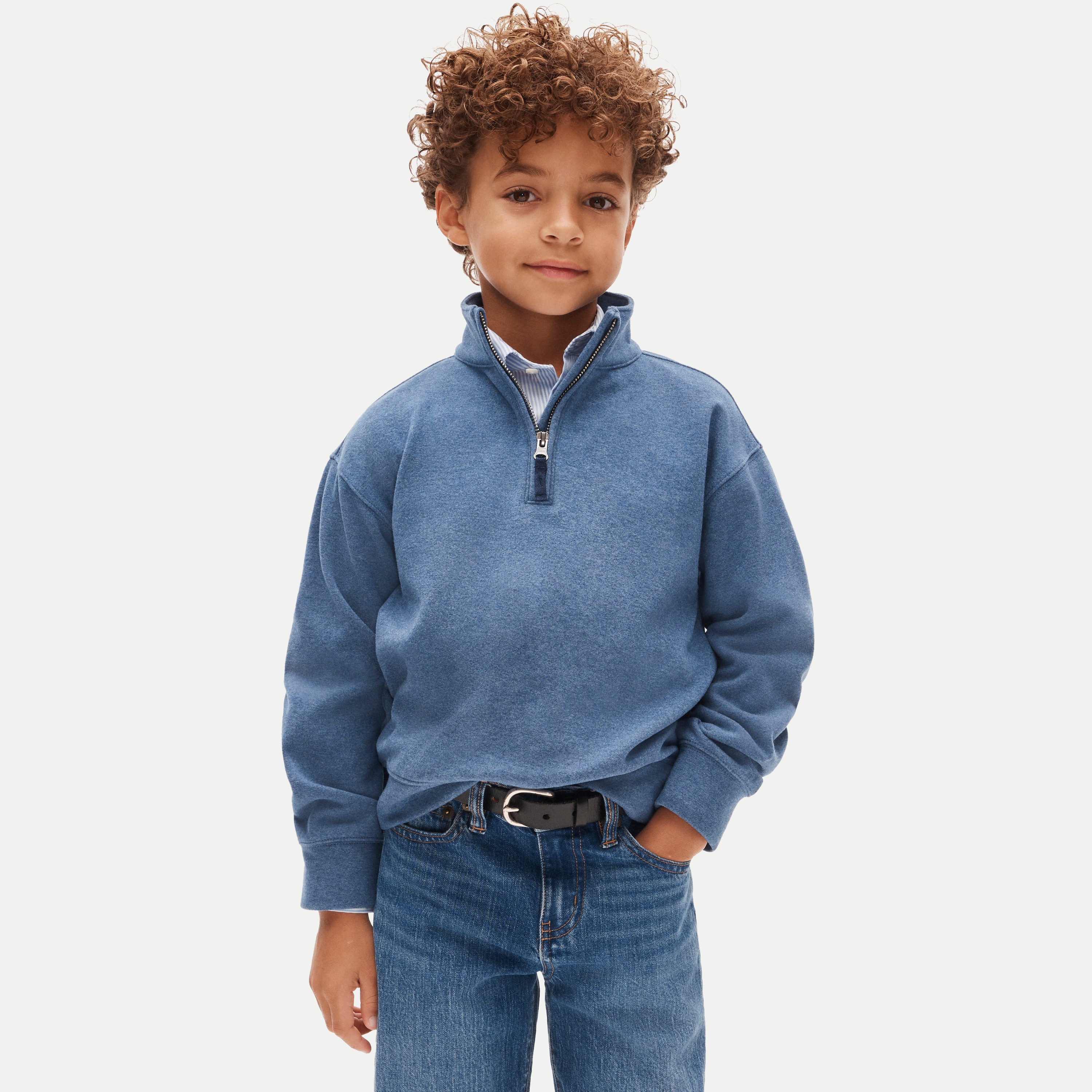 Kids' Seaboard soft-knit quarter-zip pullover