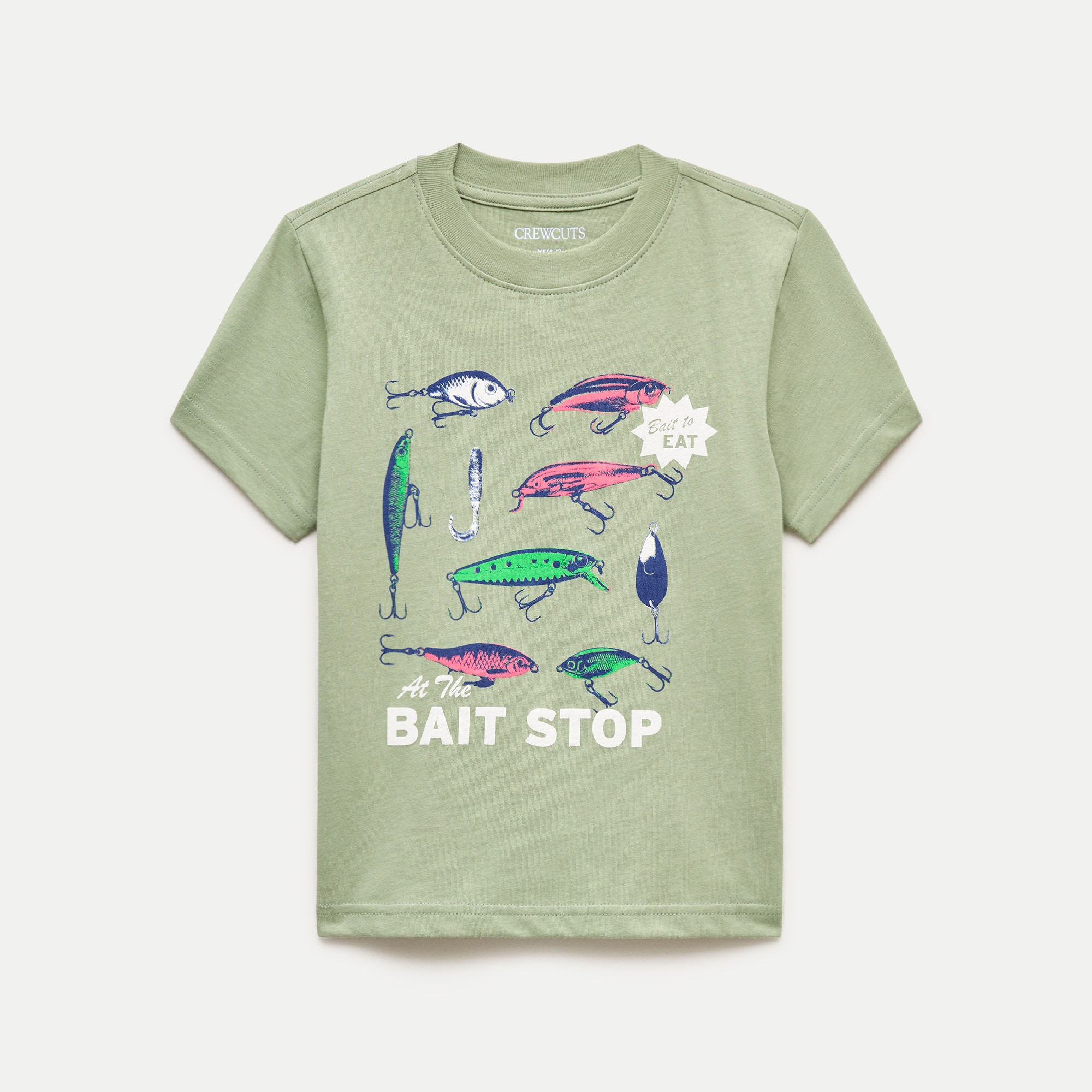 Kids' short-sleeve "bait stop" graphic T-shirt