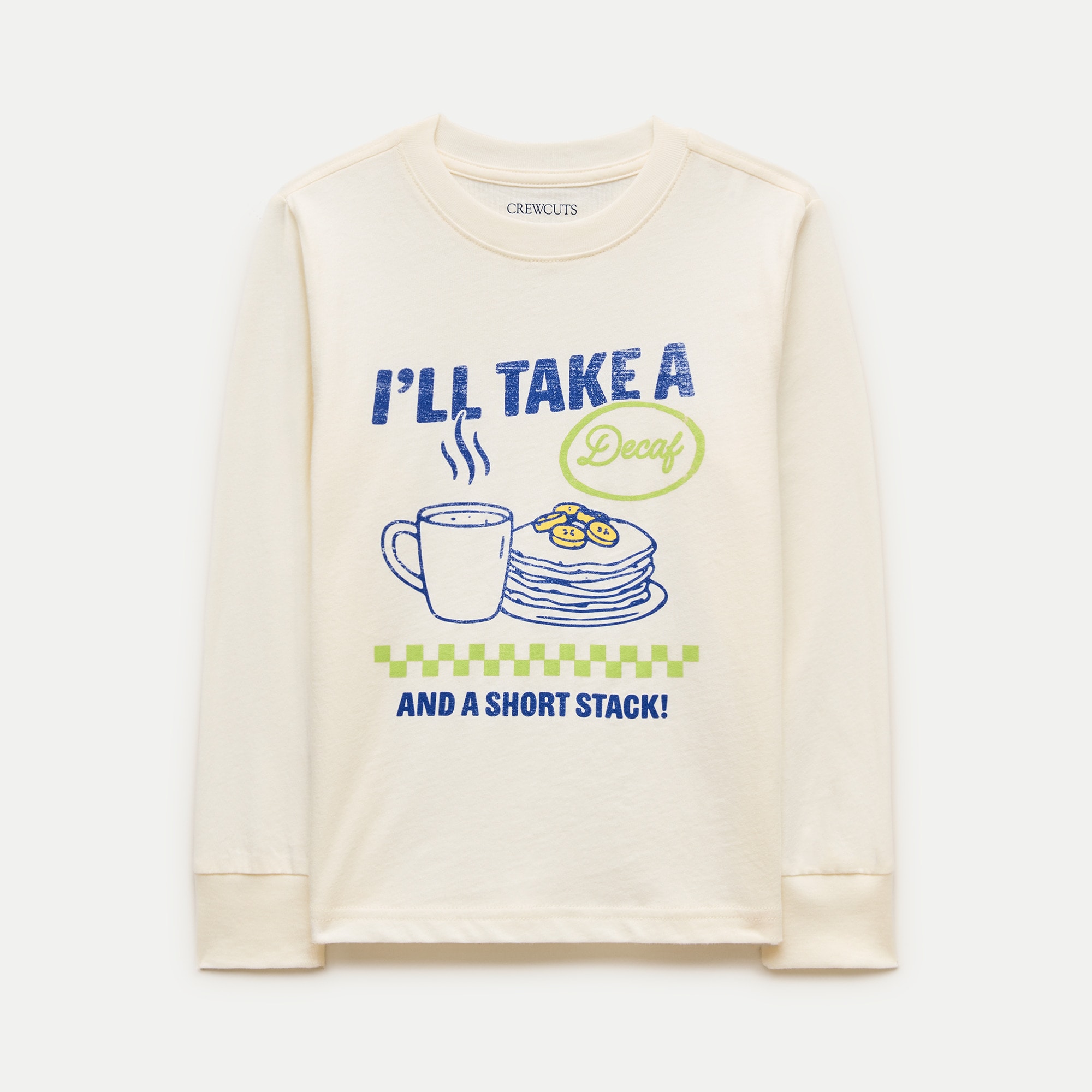 Kids' long-sleeve "short stack" graphic T-shirt