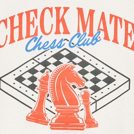 Kids' short-sleeve "Touchdown athletics" graphic T-shirt CHECKMATE