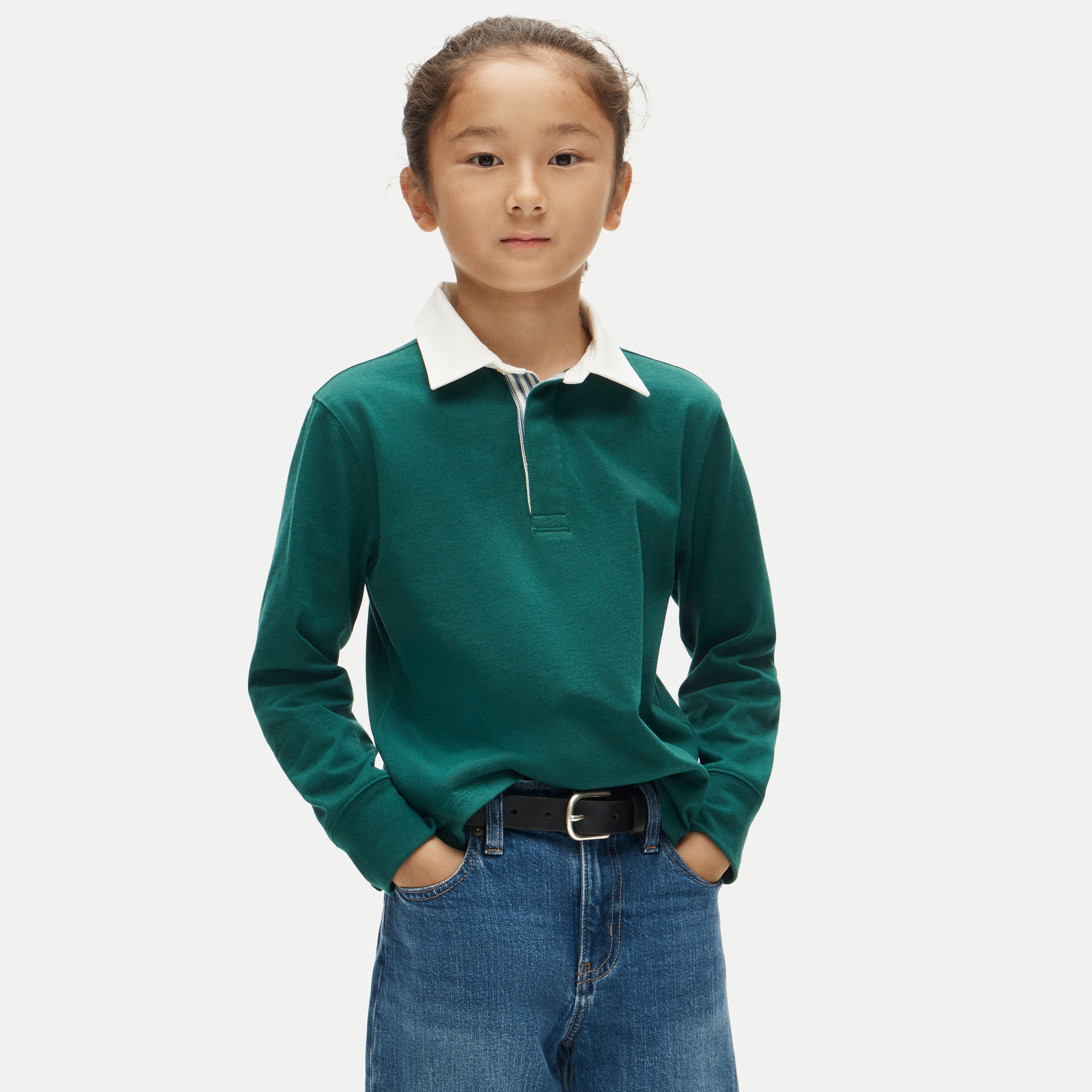 Kids' junior varsity rugby polo shirt