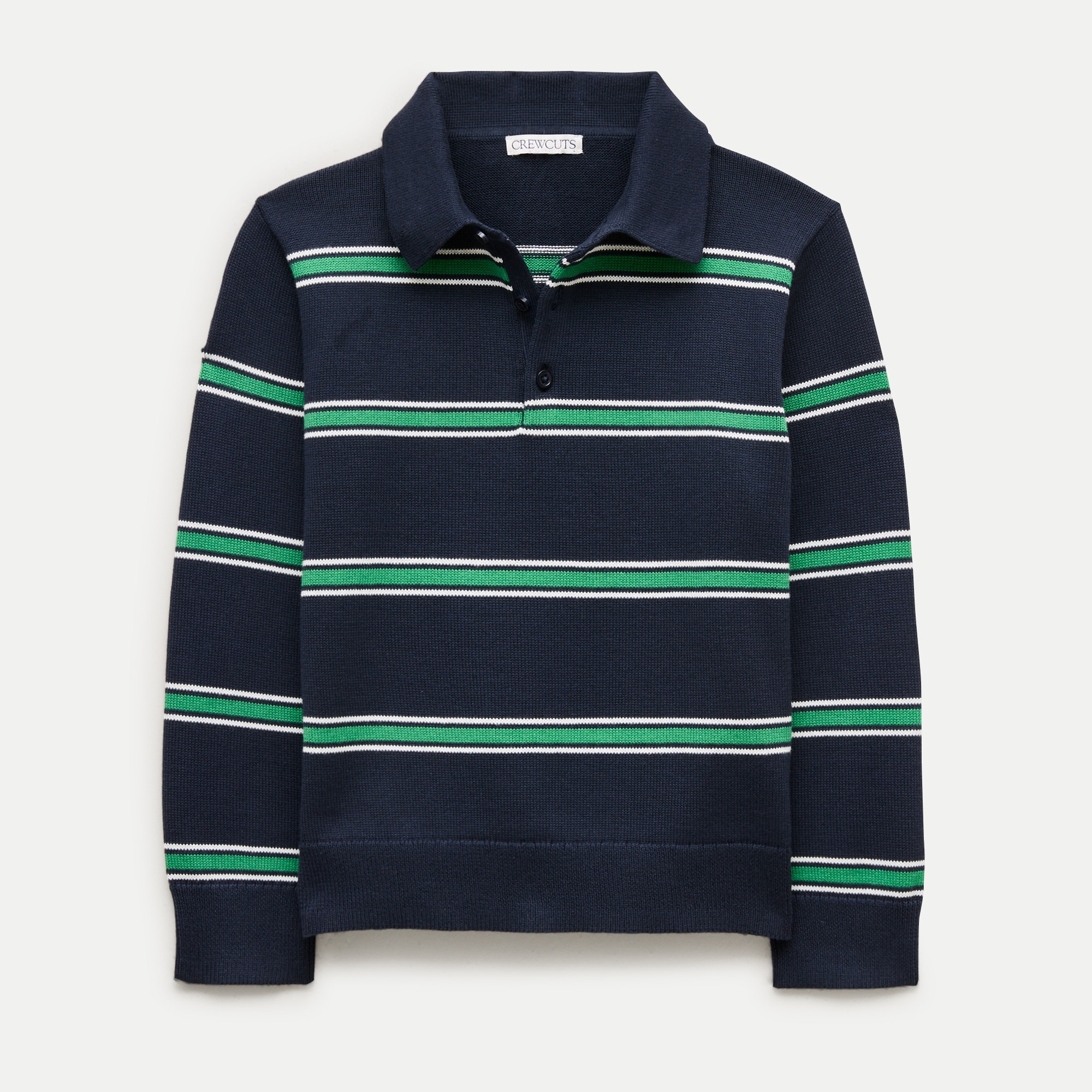Kids' rugby sweater in cotton stripe