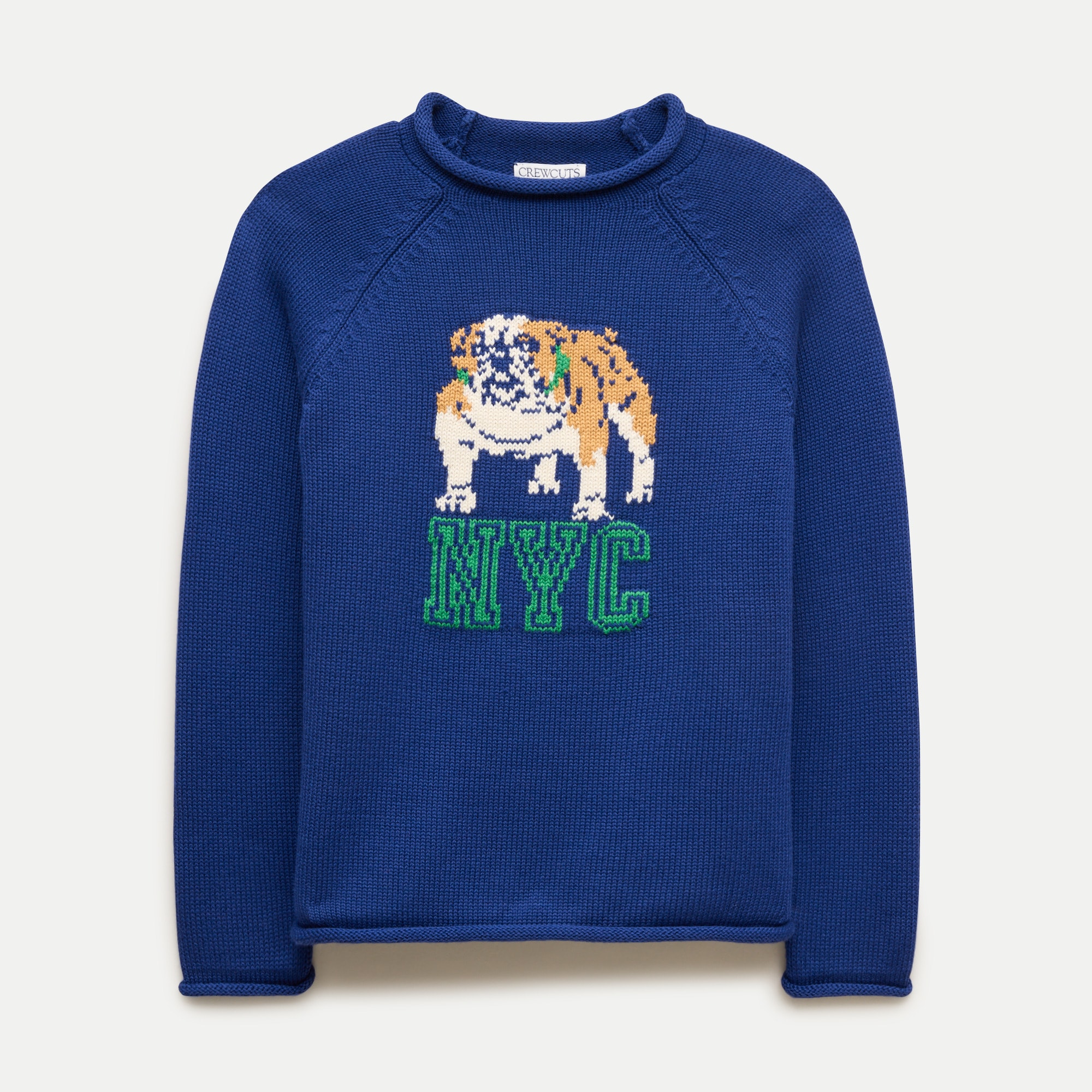 Kids' 1988 bulldog intarsia Rollneck™ sweater