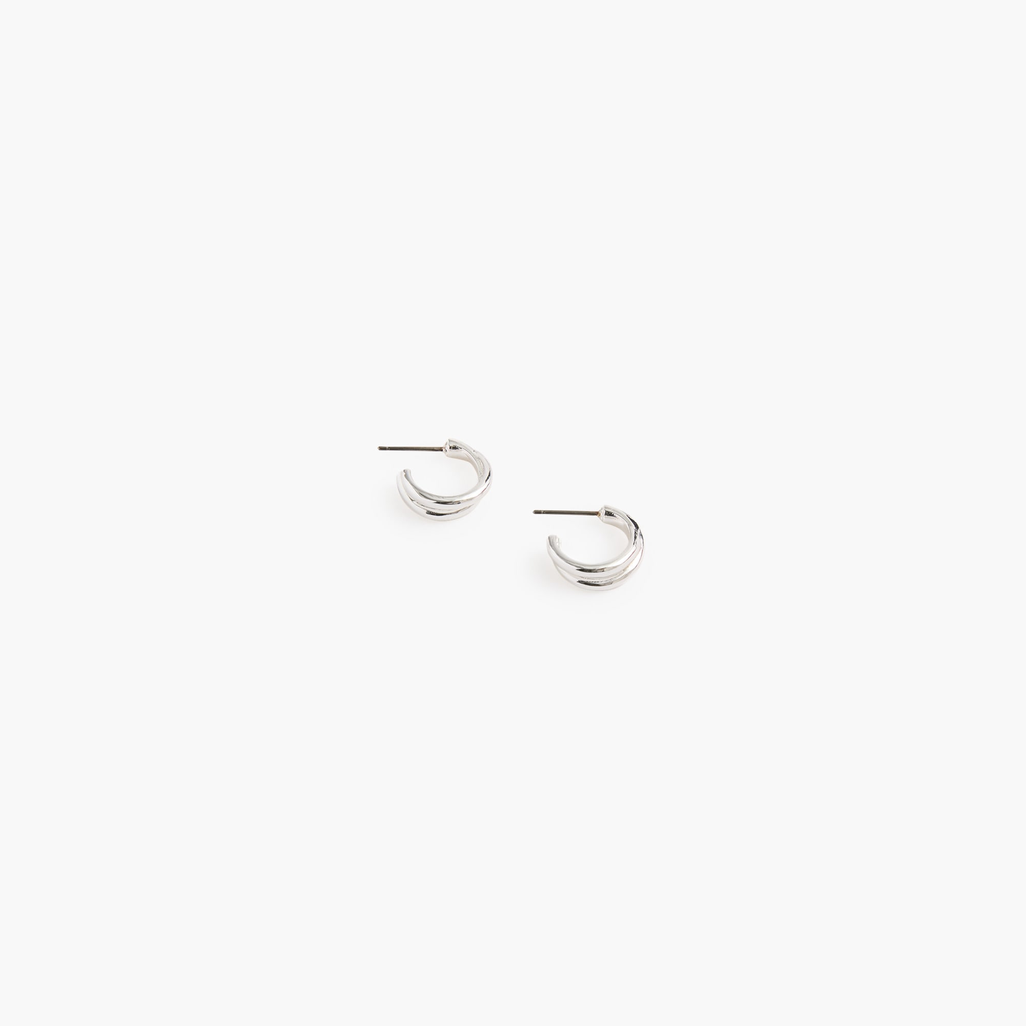 Crossover hoop earrings