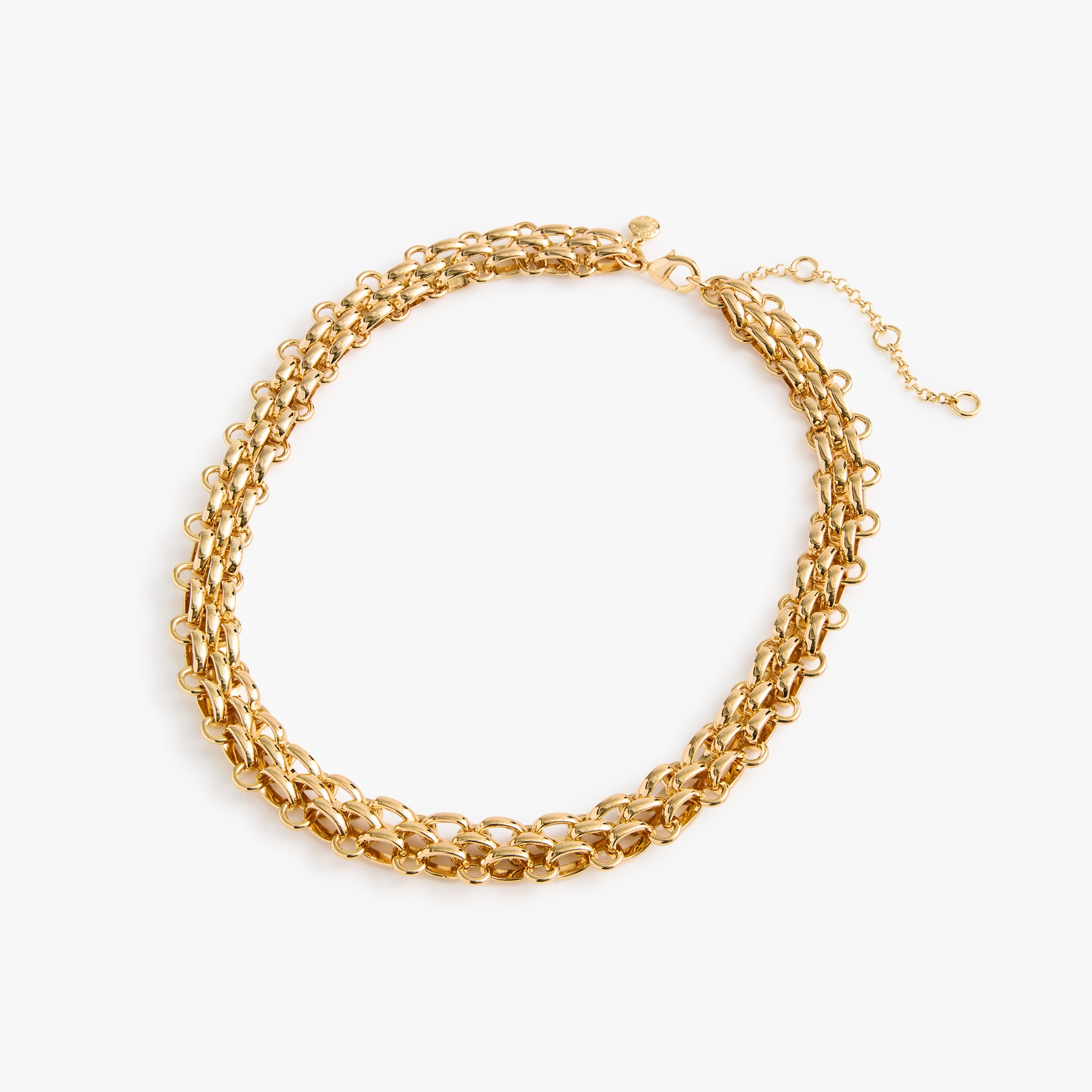 Watch-chain statement necklace
