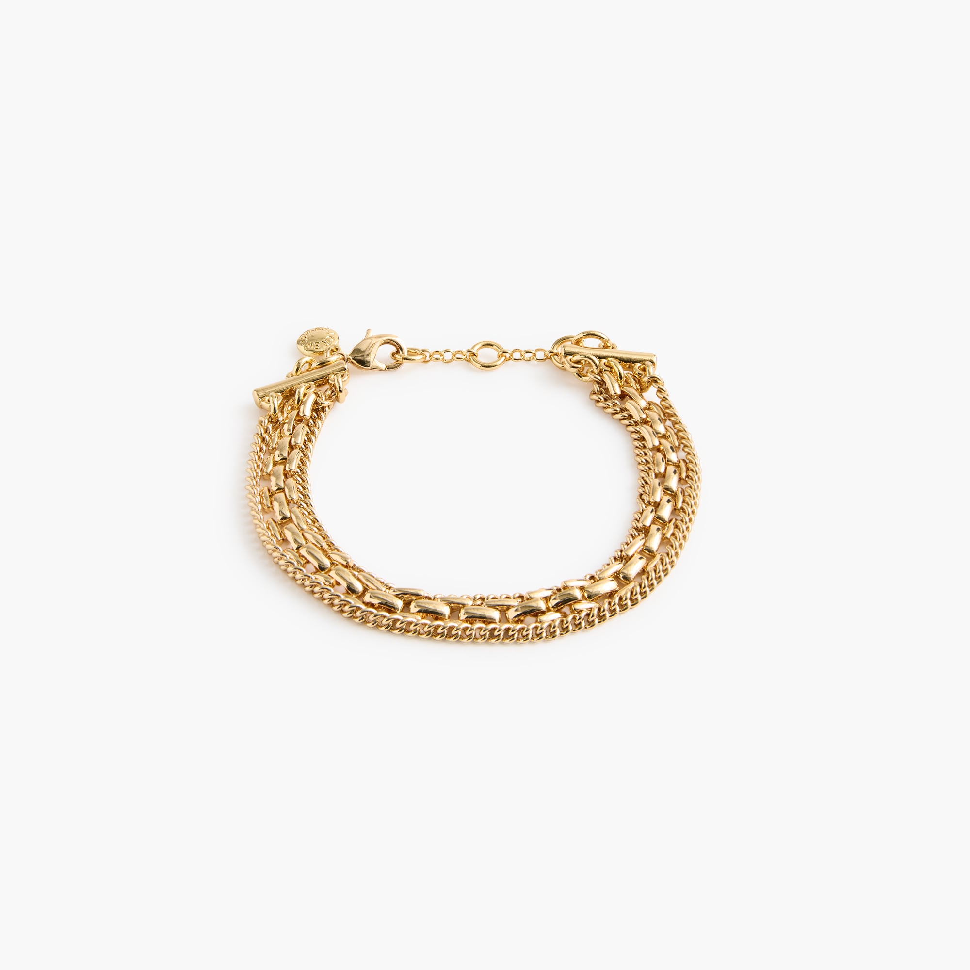 Triple watch-chain bracelet