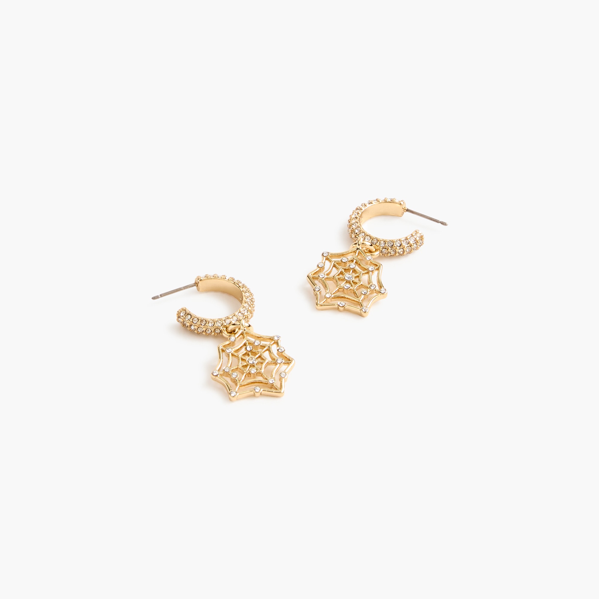 Sparkly spiderweb earrings