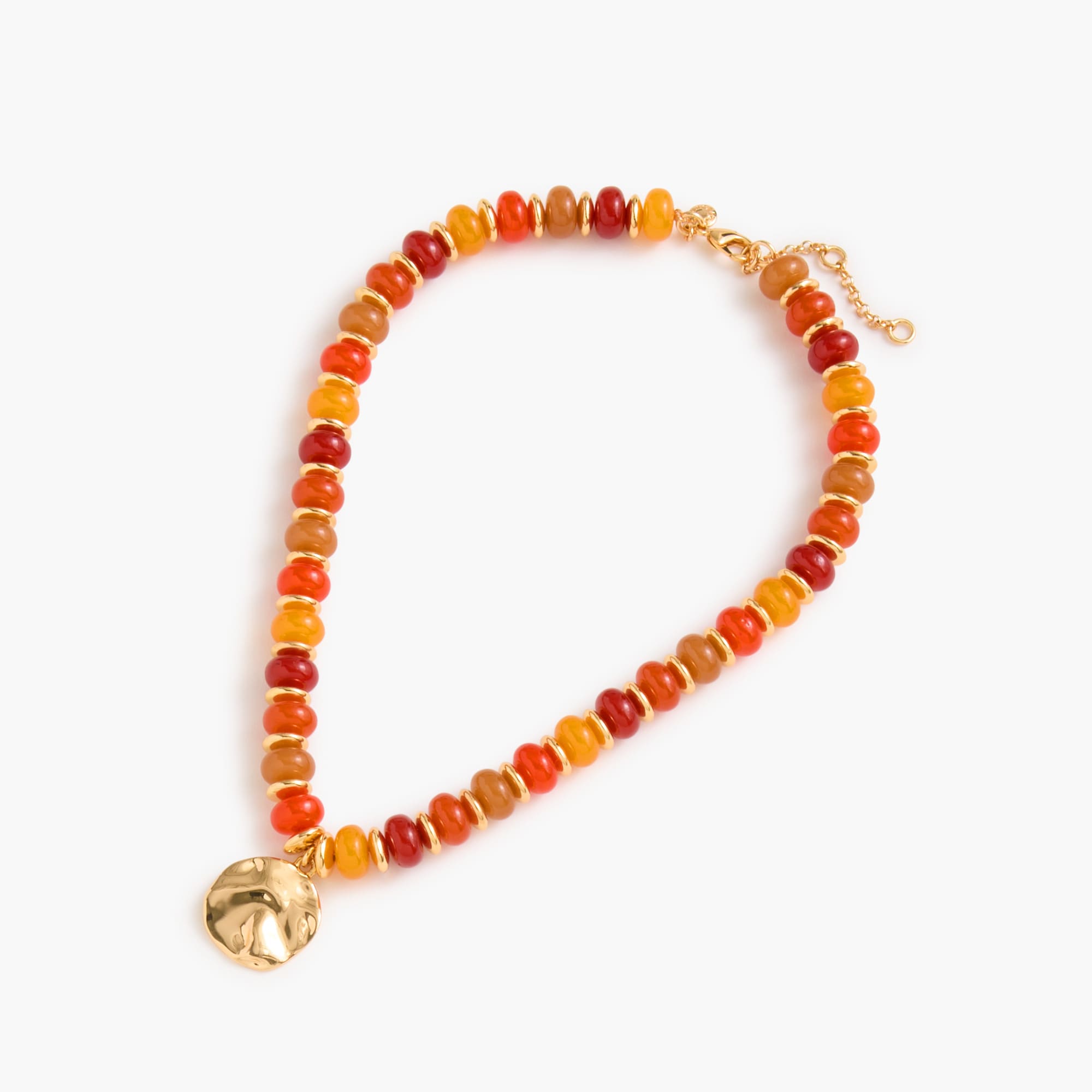 Chunky beaded necklace with pendant