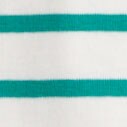 Striped ruffleneck henley IVORY GALLERY GREEN