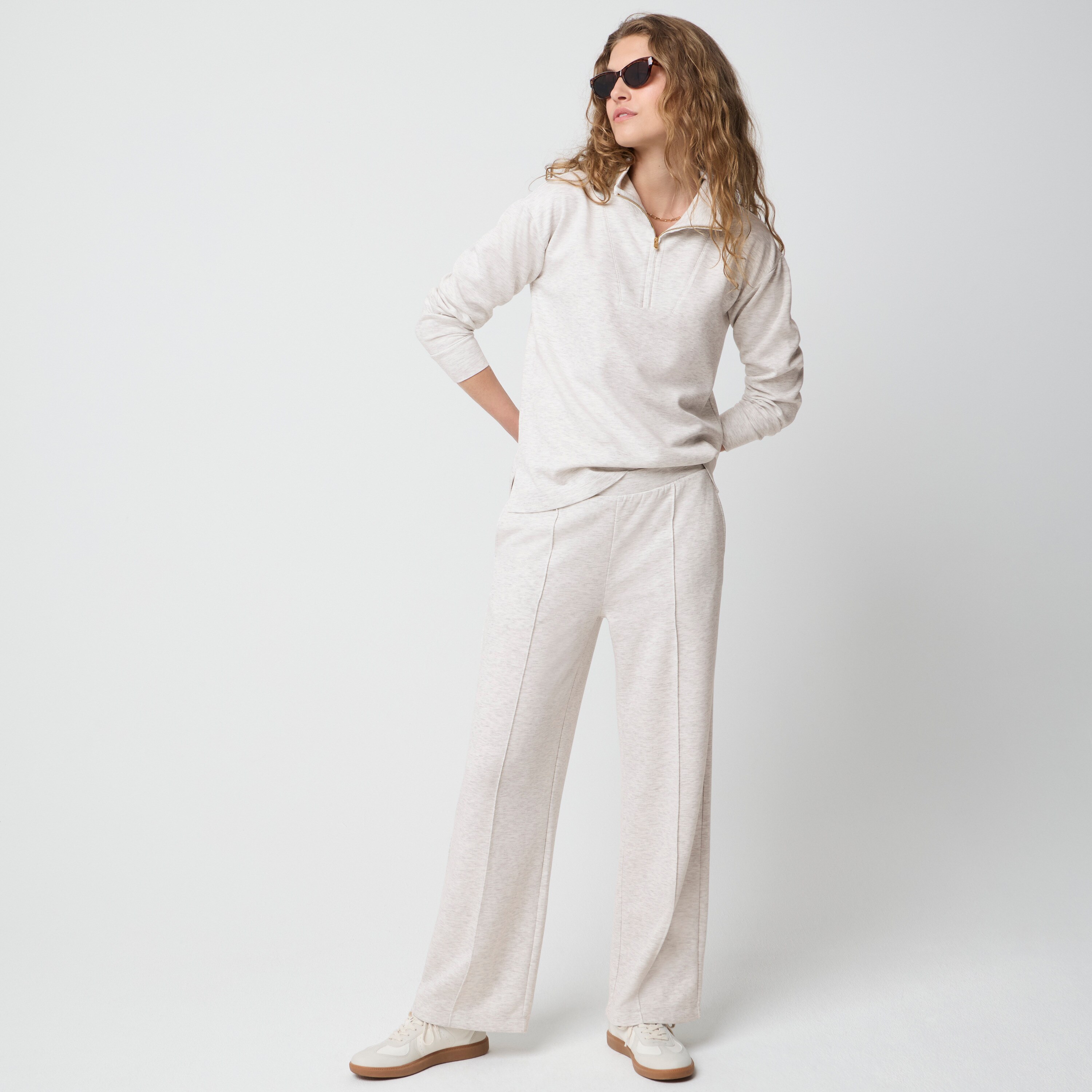 Luxe Interlock Pintuck Sweatpant For Women | Factory