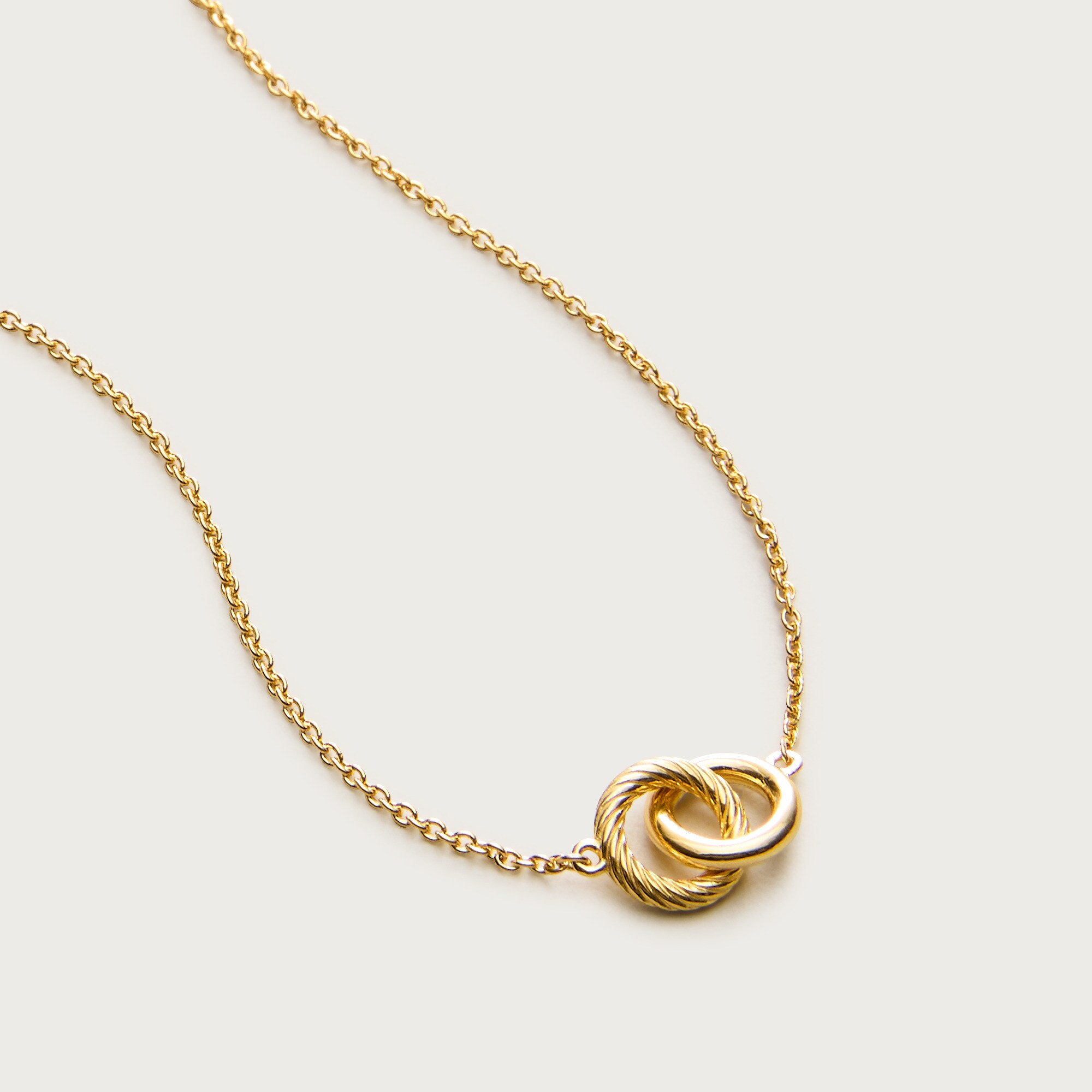 18k gold vermeil door-knocker necklace