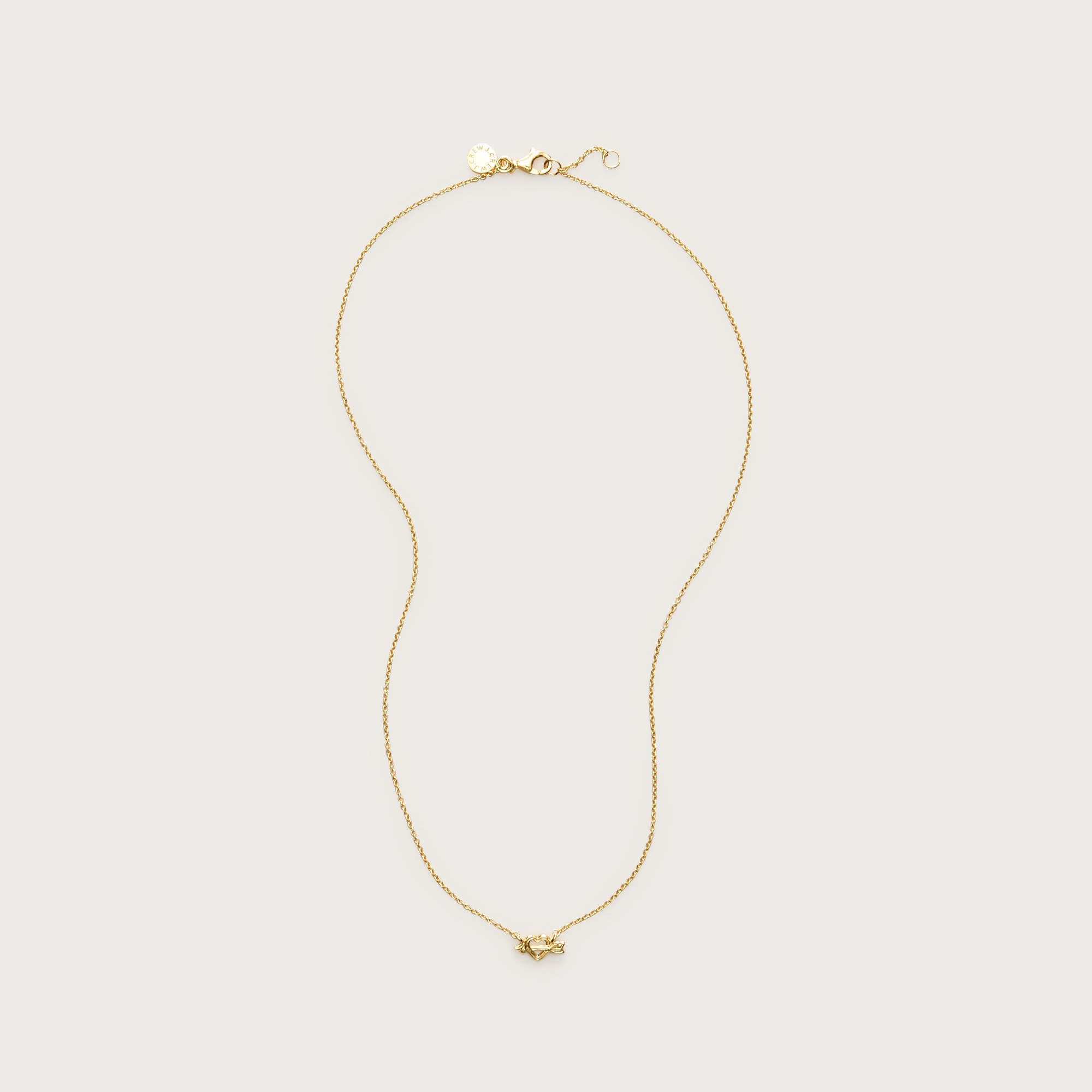 Gold vermeil heart and arrow charm necklace from J.Crew - $109