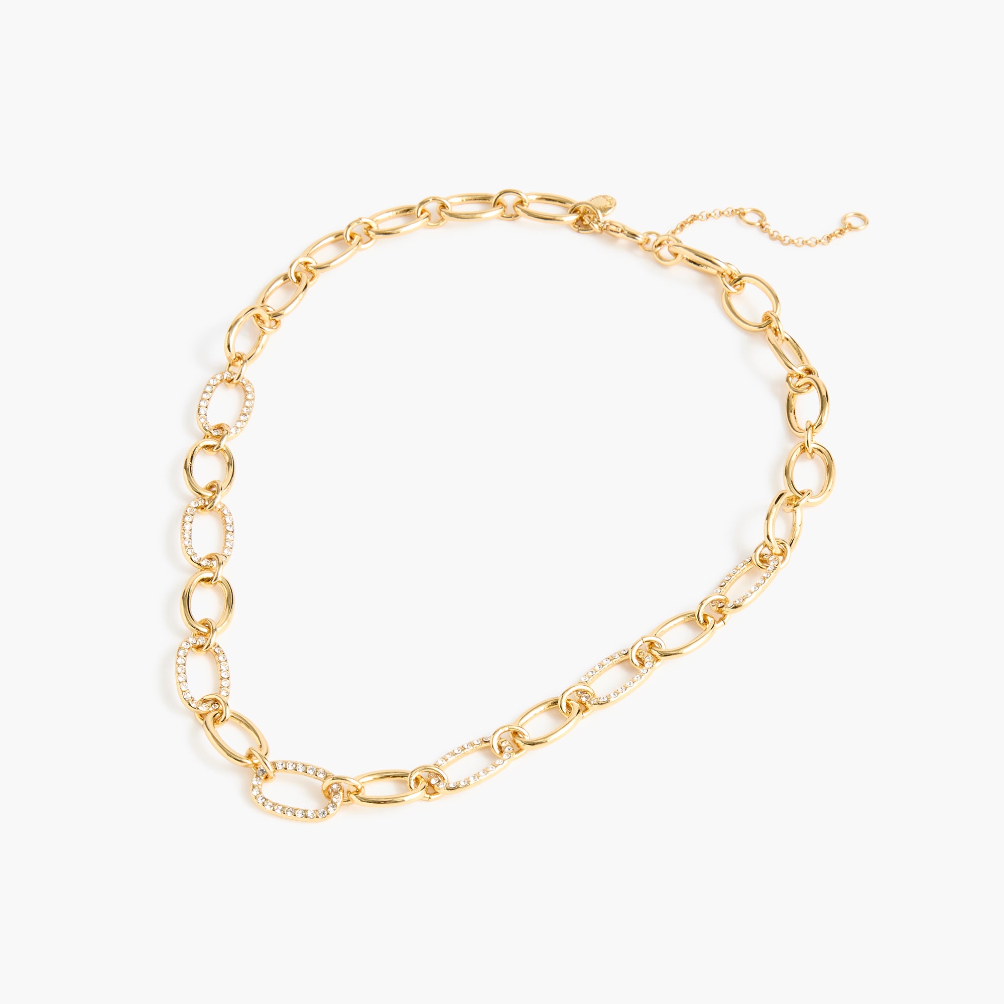 Pavé chain necklace