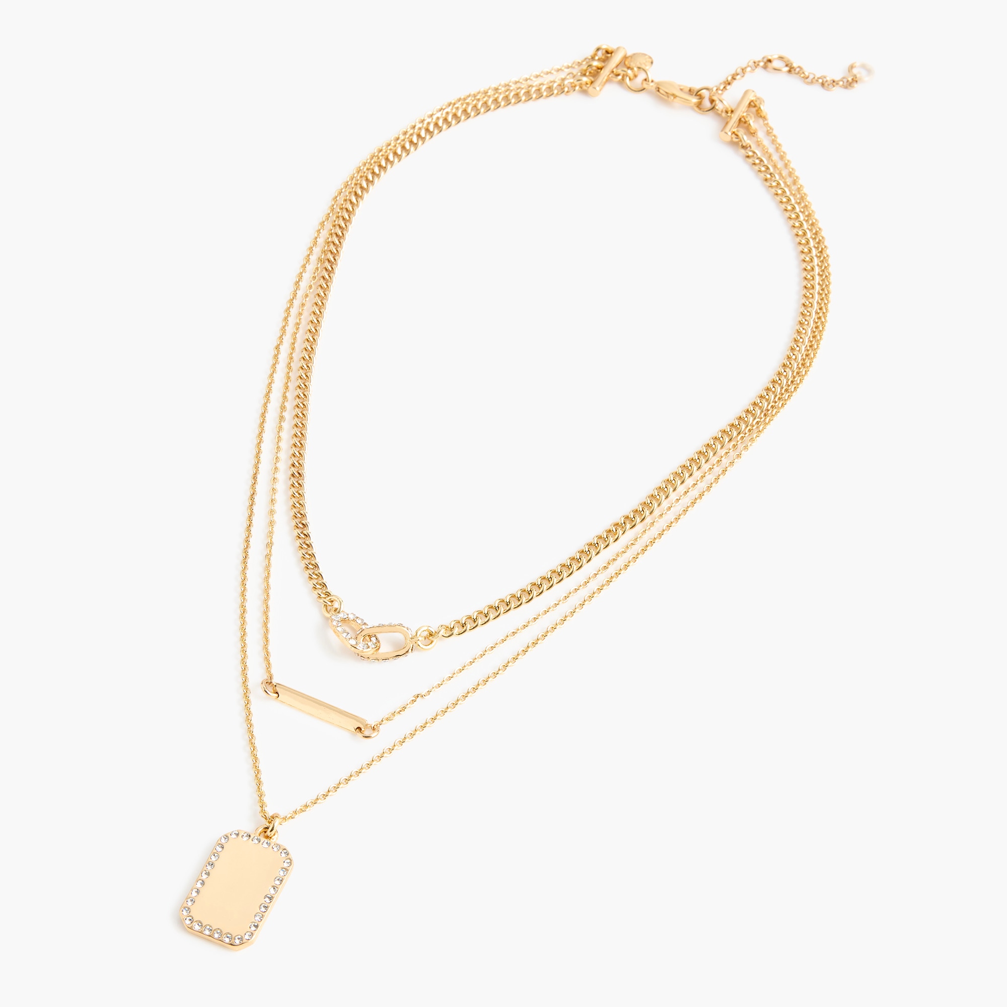 Layering charm necklace