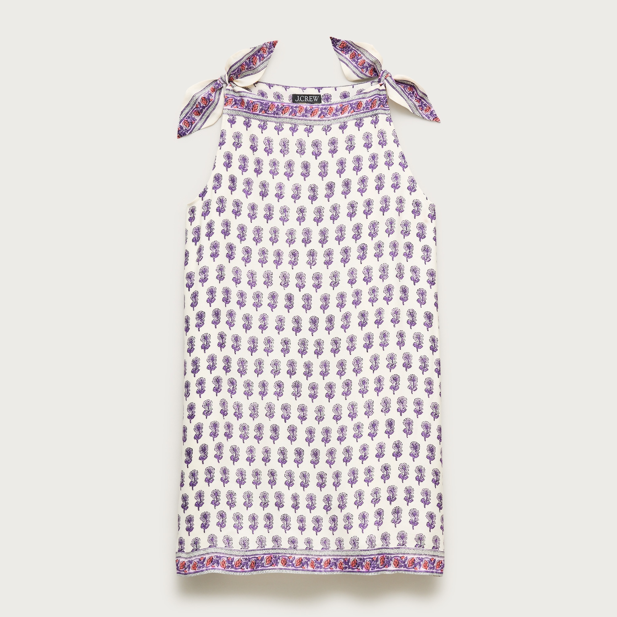 Sadie mini dress in lilac block print from J.Crew - $188