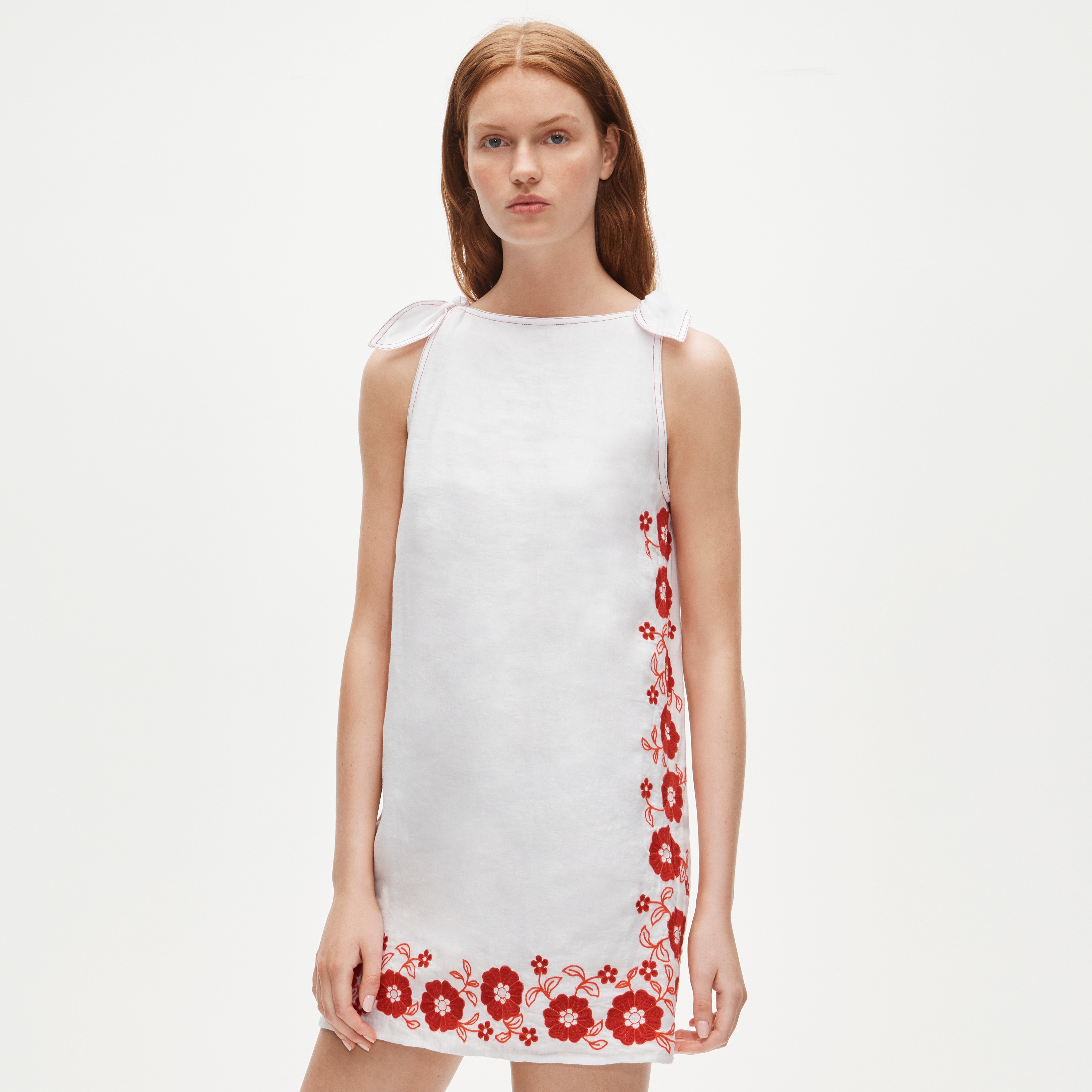 j crew white denim shift dress Denim Shift Dress In White For Women