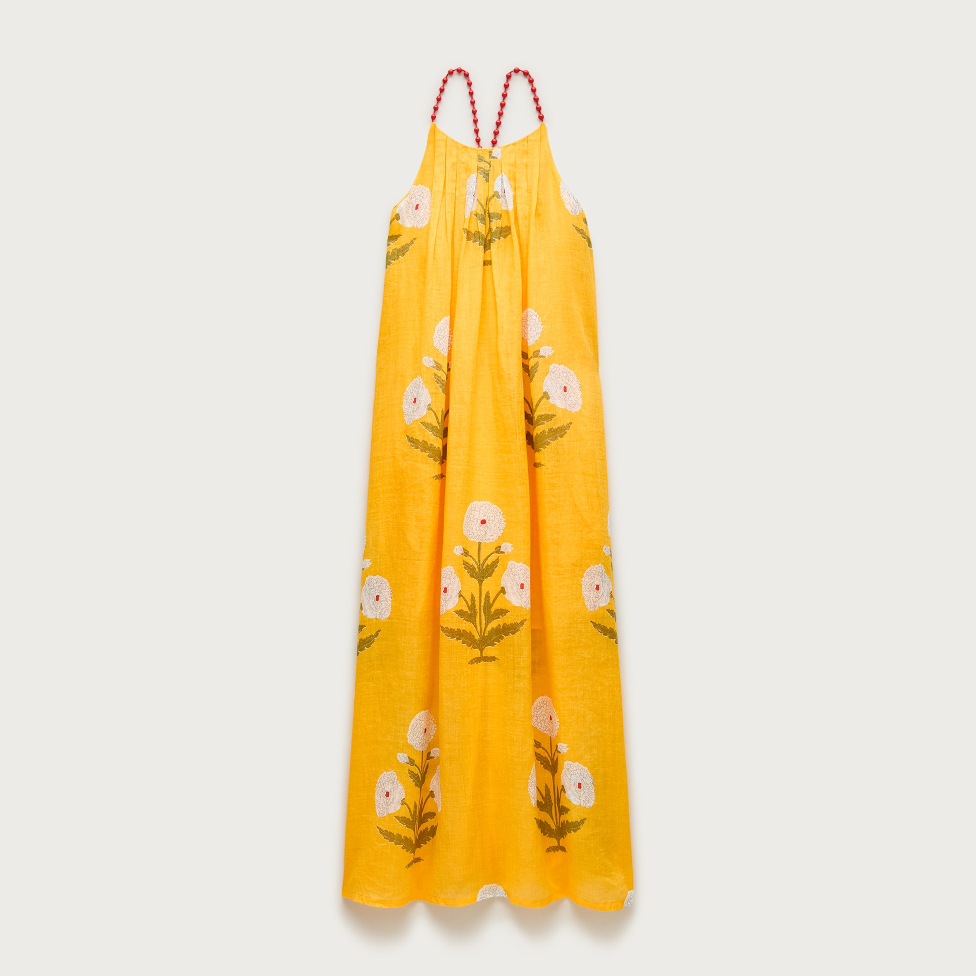 j crew cotton linen tiered maxi dress J. Crew White Cotton-linen tiered maxi beach dress (SIZE MEDIUM)