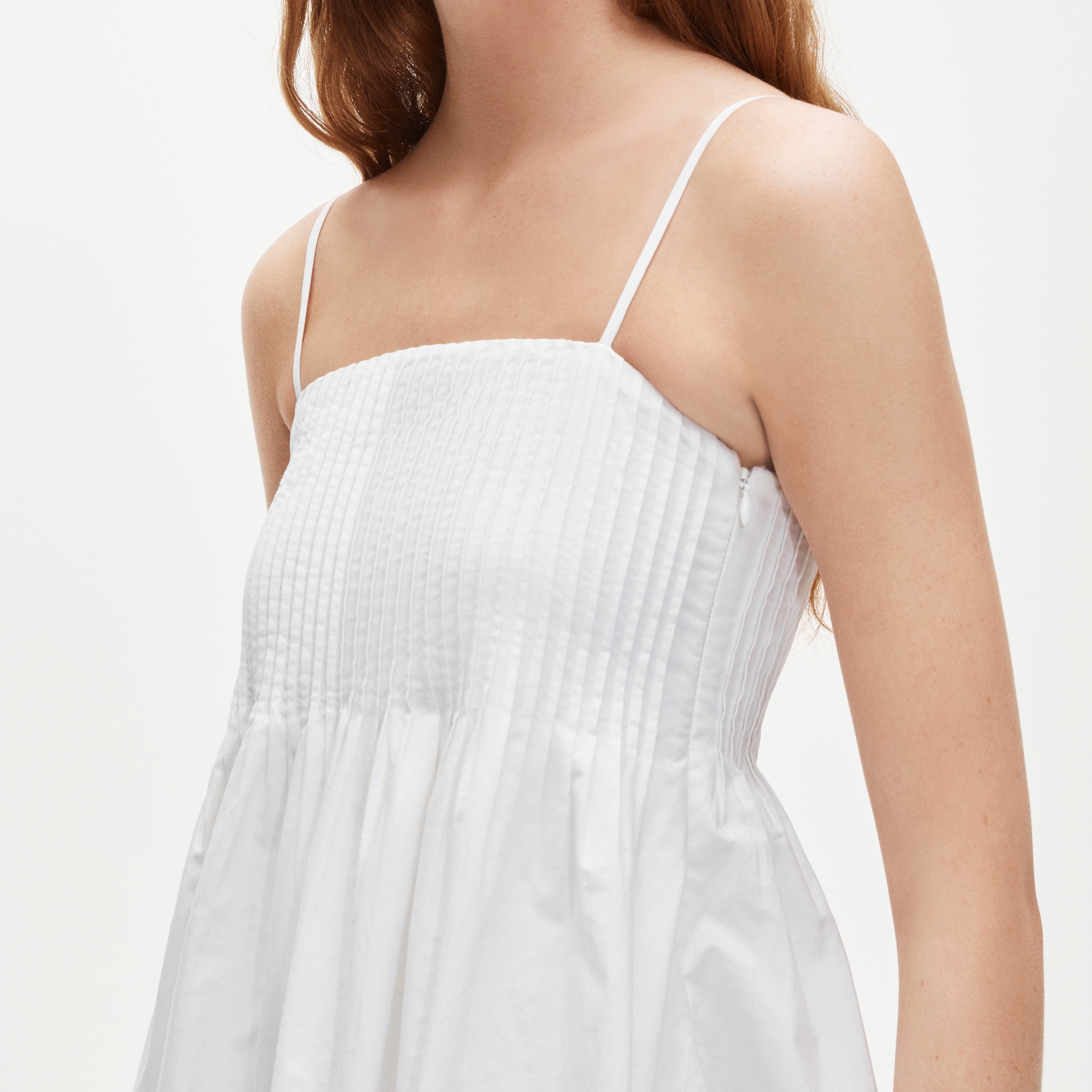 Pintuck Mini Dress In Cotton Poplin For Women | J.Crew
