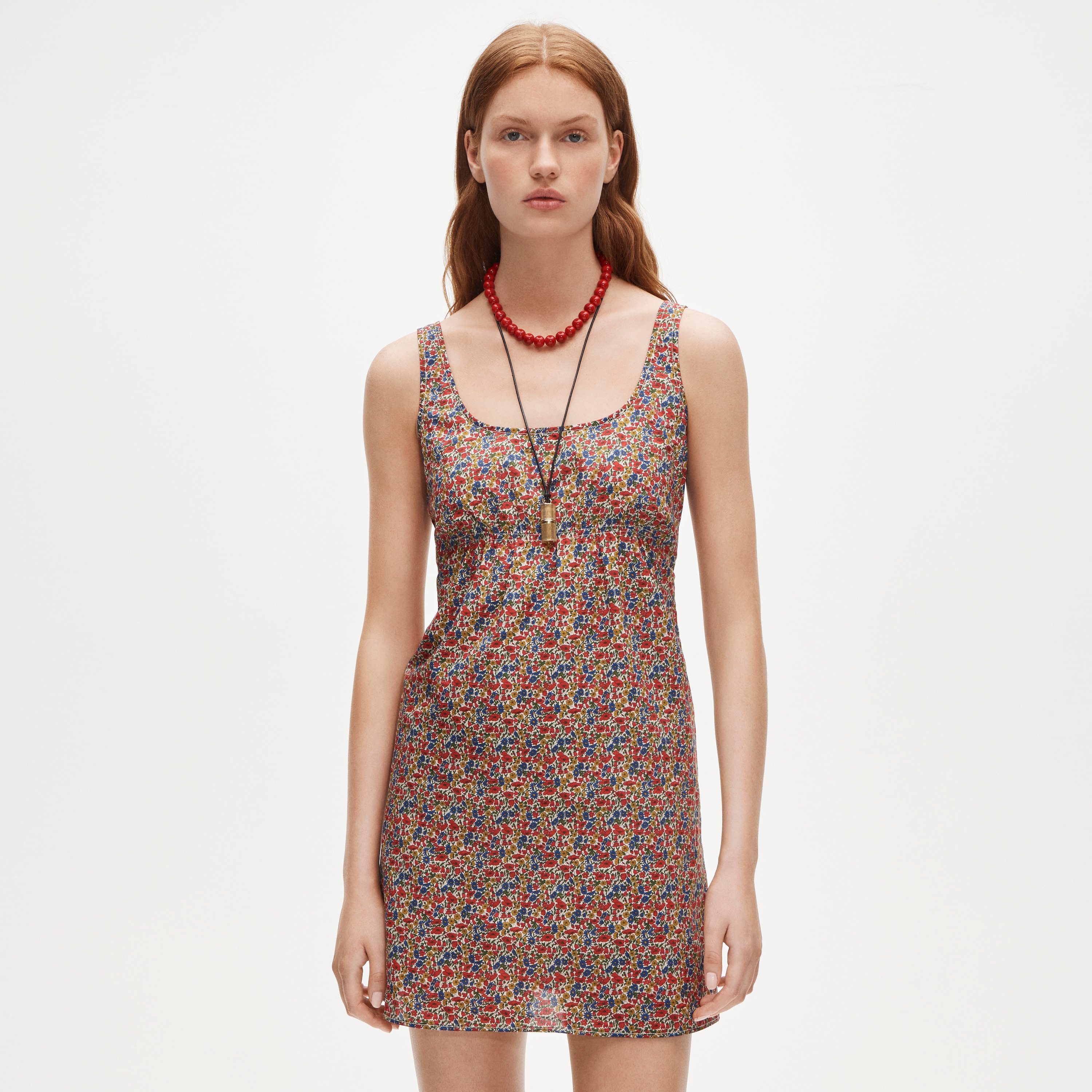 Scoopback mini dress in Liberty® floral fabric