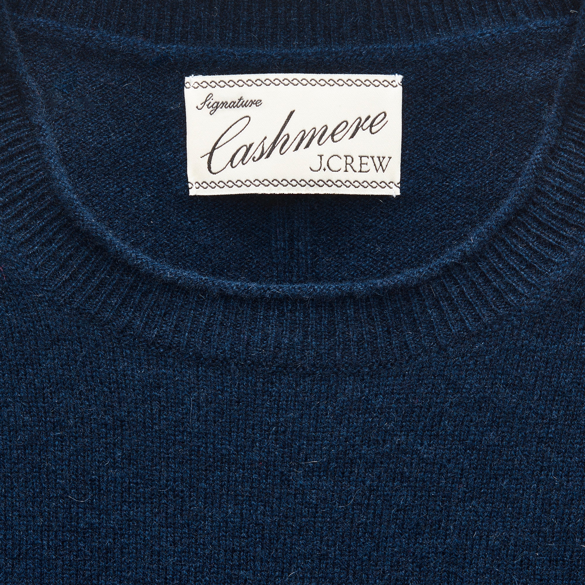 Rolled cashmere long-sleeve sweater