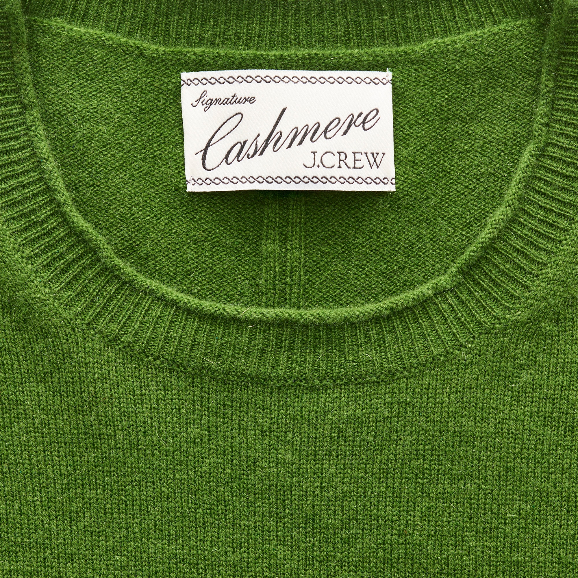 Rolled cashmere long-sleeve sweater