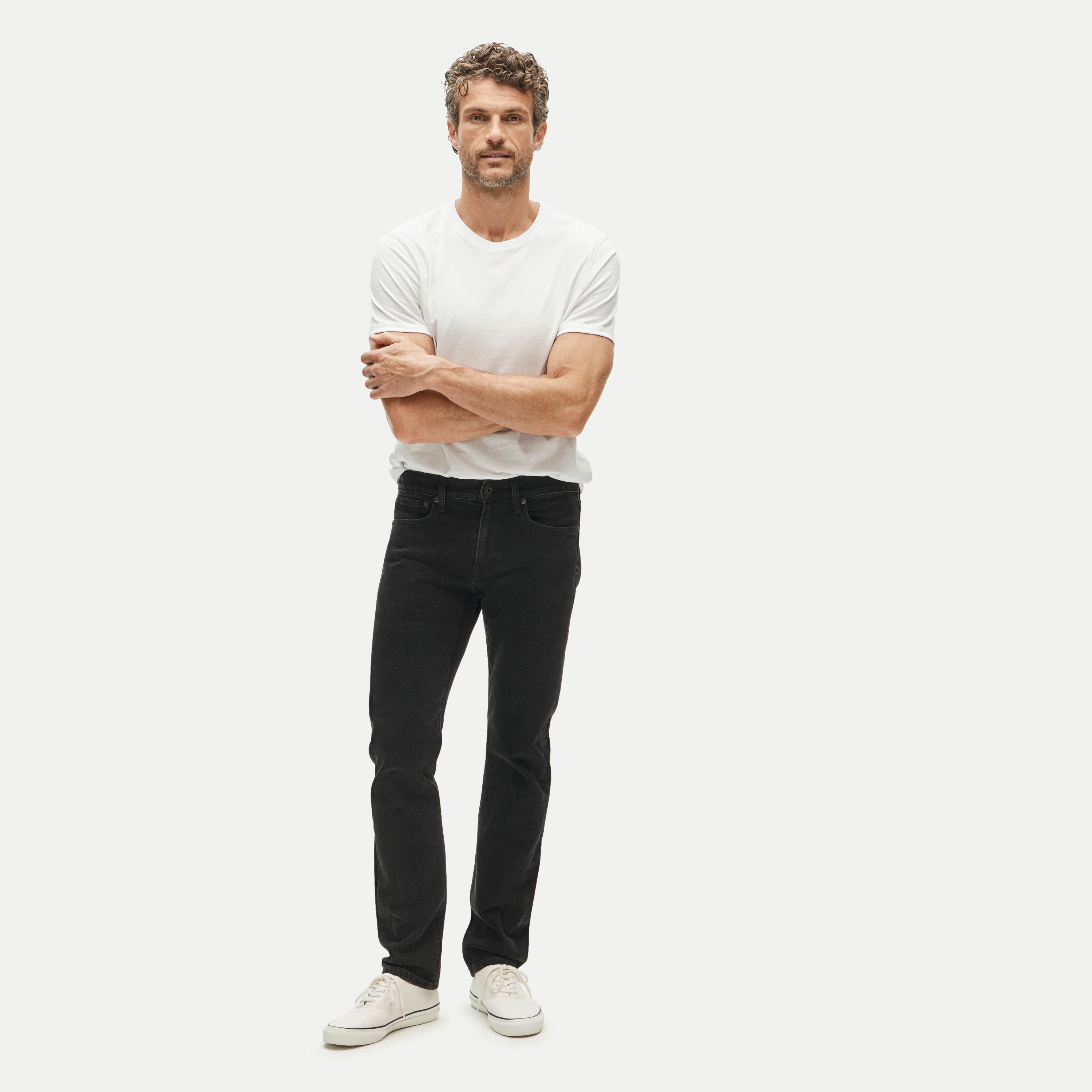484 Slim-fit stretch jean in black wash - thumbnail 2
