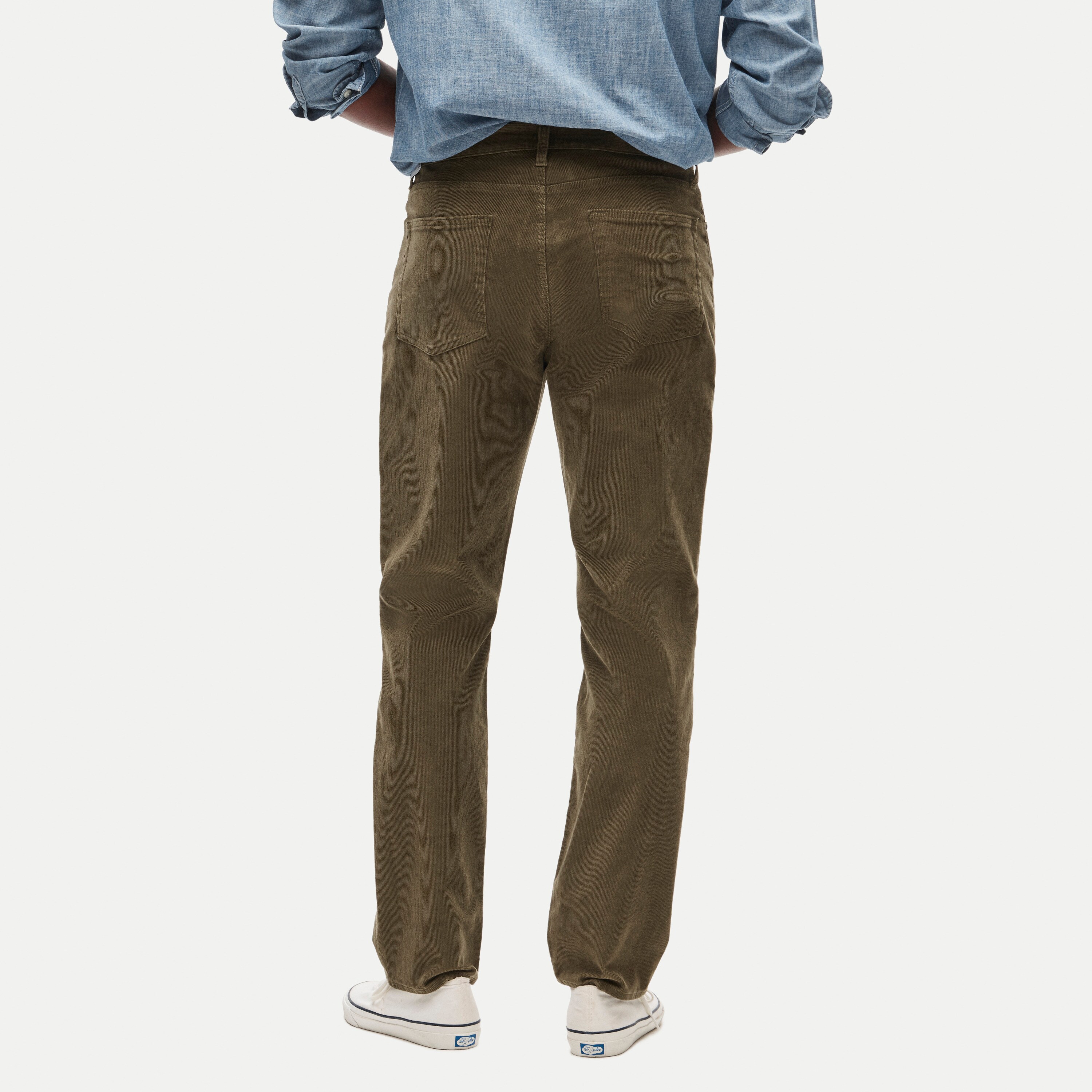 Athletic Straight-fit stretch corduroy five-pocket pant