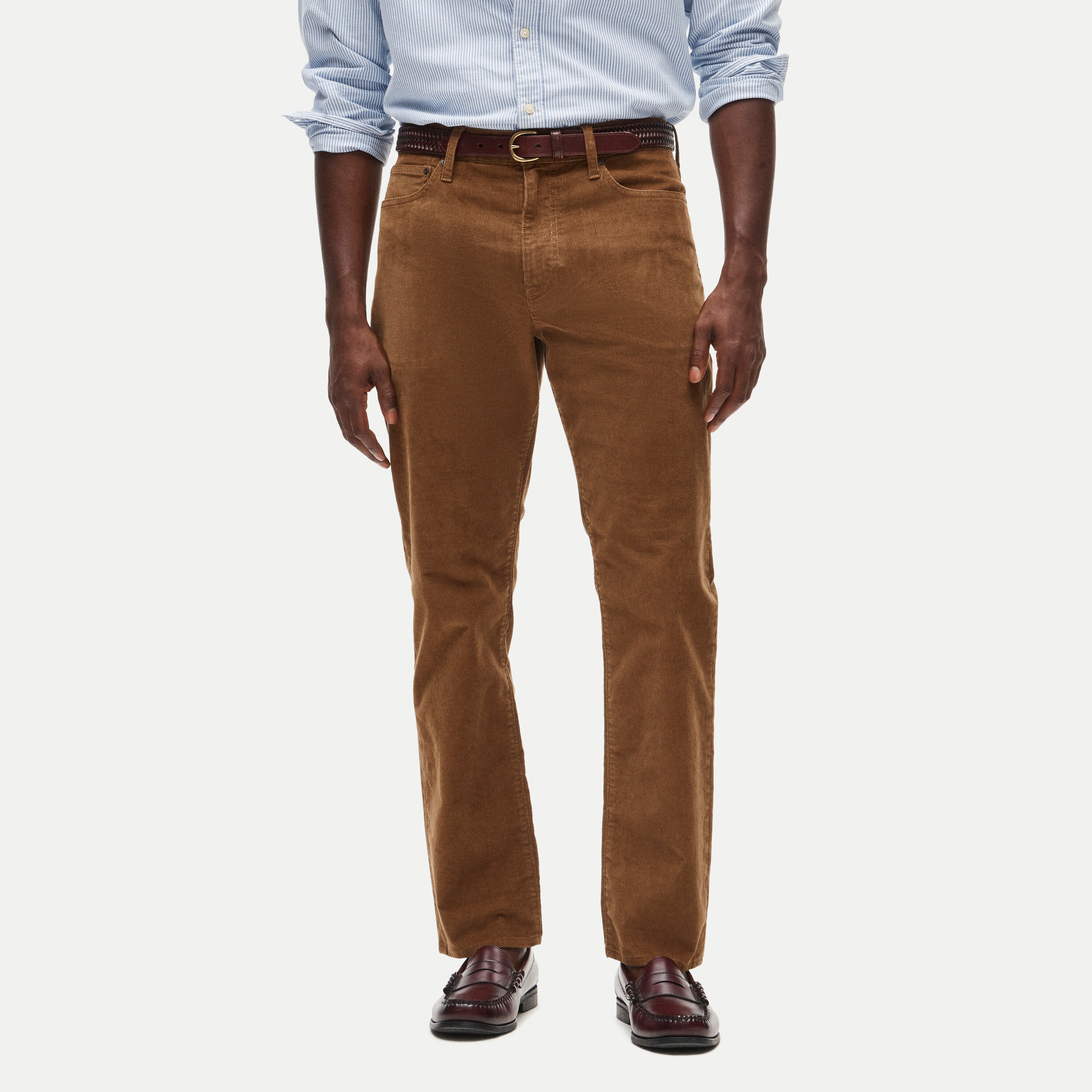Athletic Straight-fit stretch corduroy five-pocket pant