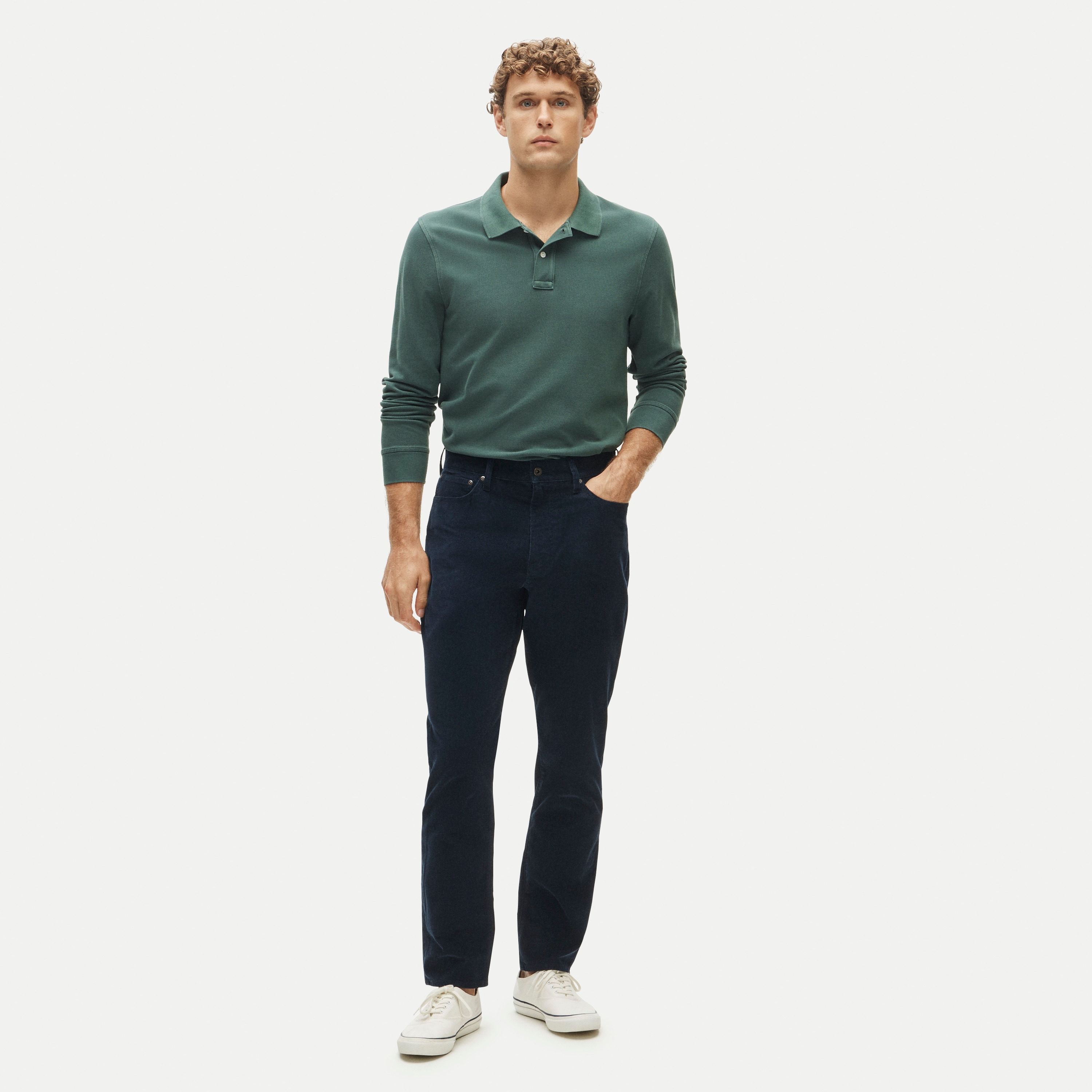Athletic Straight-fit stretch corduroy five-pocket pant - thumbnail 6