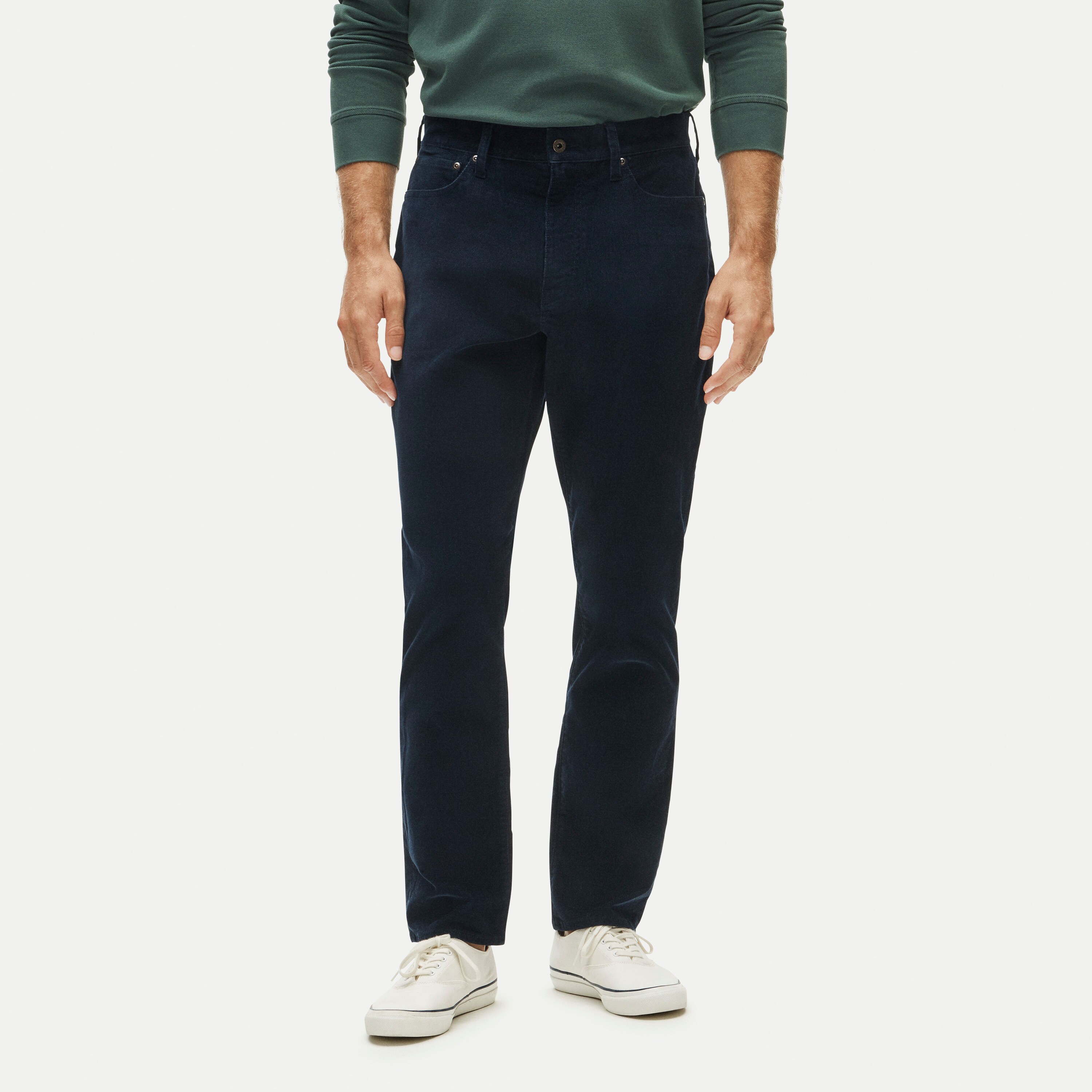 Athletic Straight-fit stretch corduroy five-pocket pant