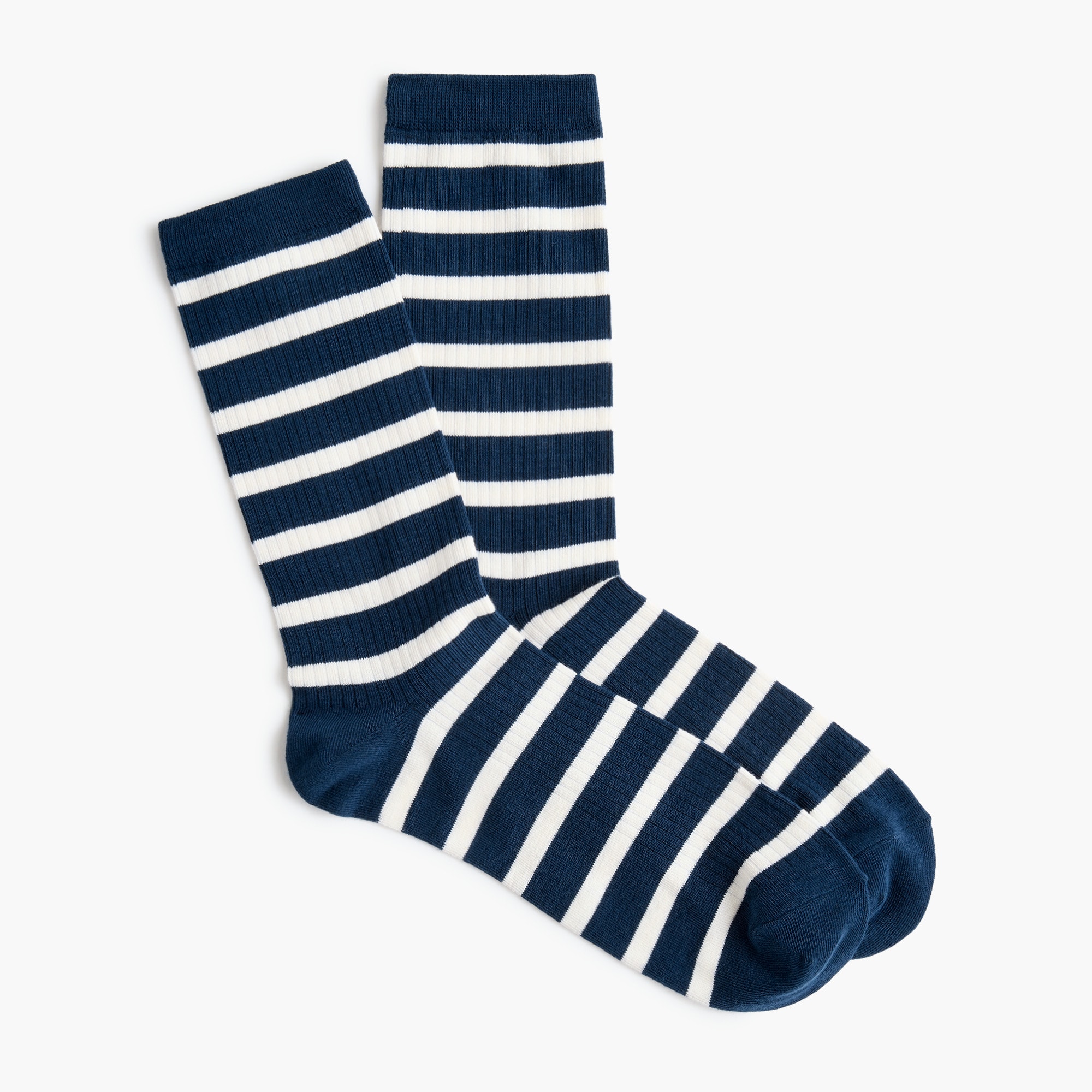 Striped trouser socks