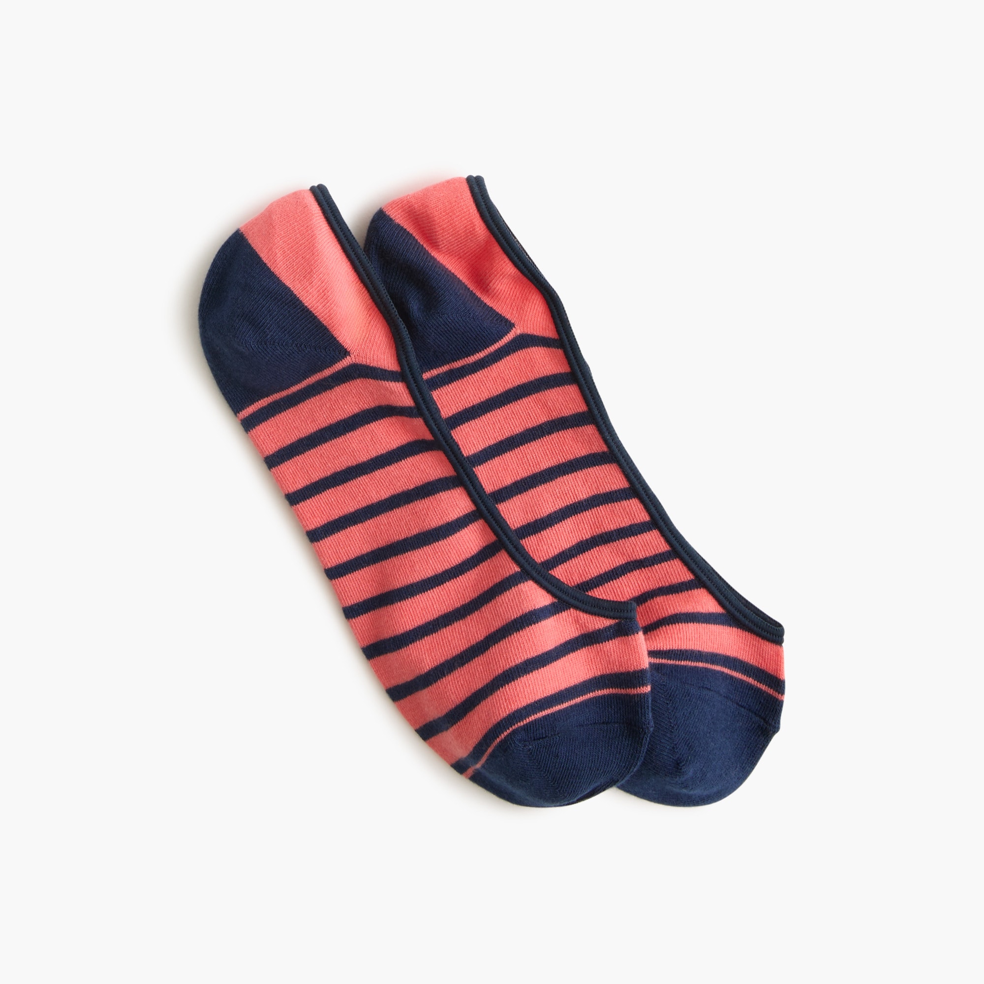 Striped no-show socks