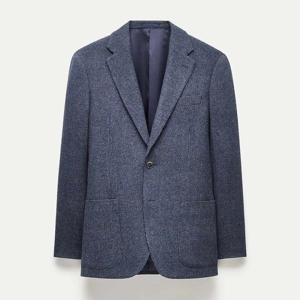 Kenmare Relaxed-fit Suit Jacket In Italian Cotton Blend For Men