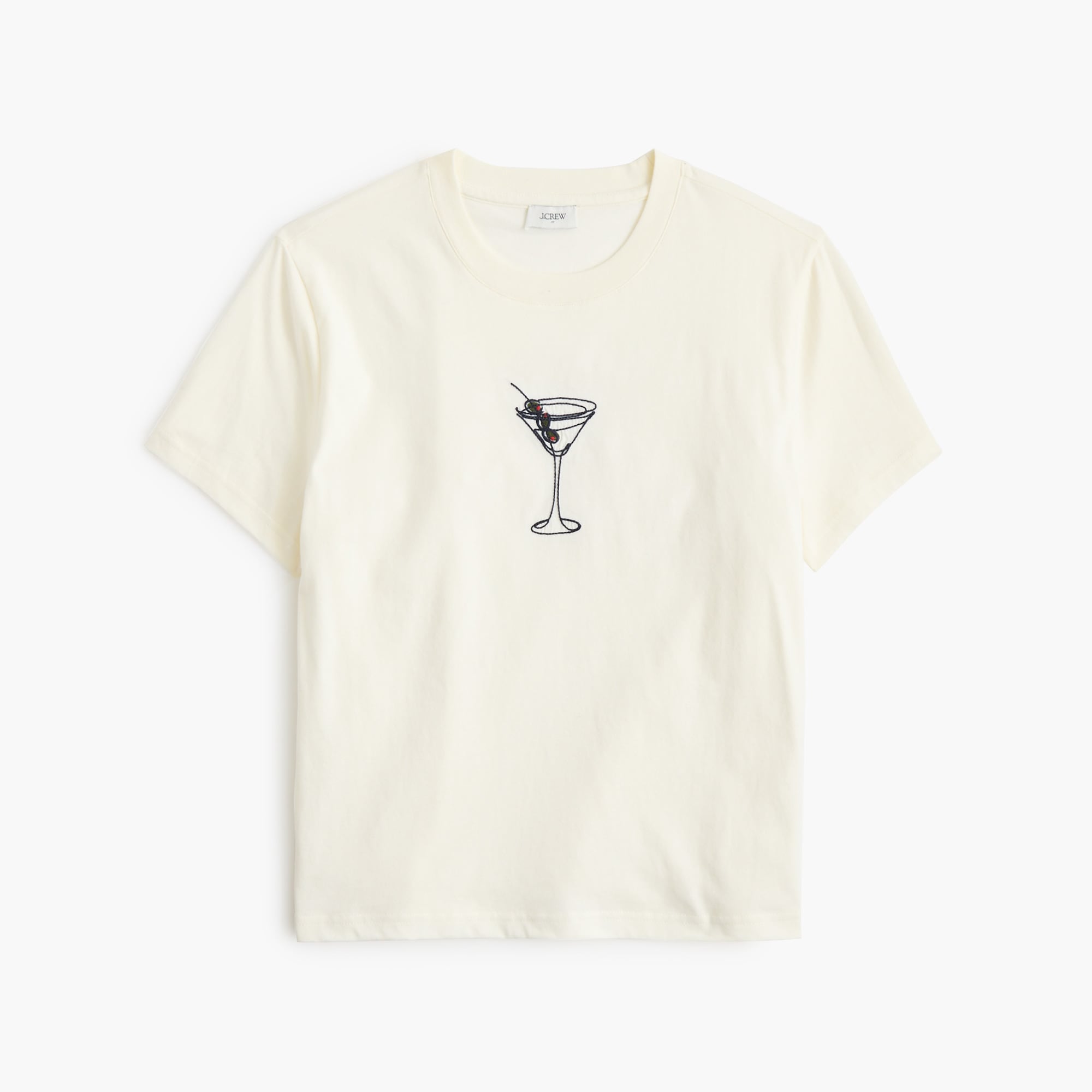 100% cotton martini graphic tee