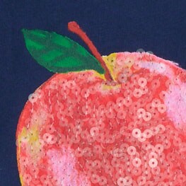 Book-smart dog graphic tee SEQUIN APPLE