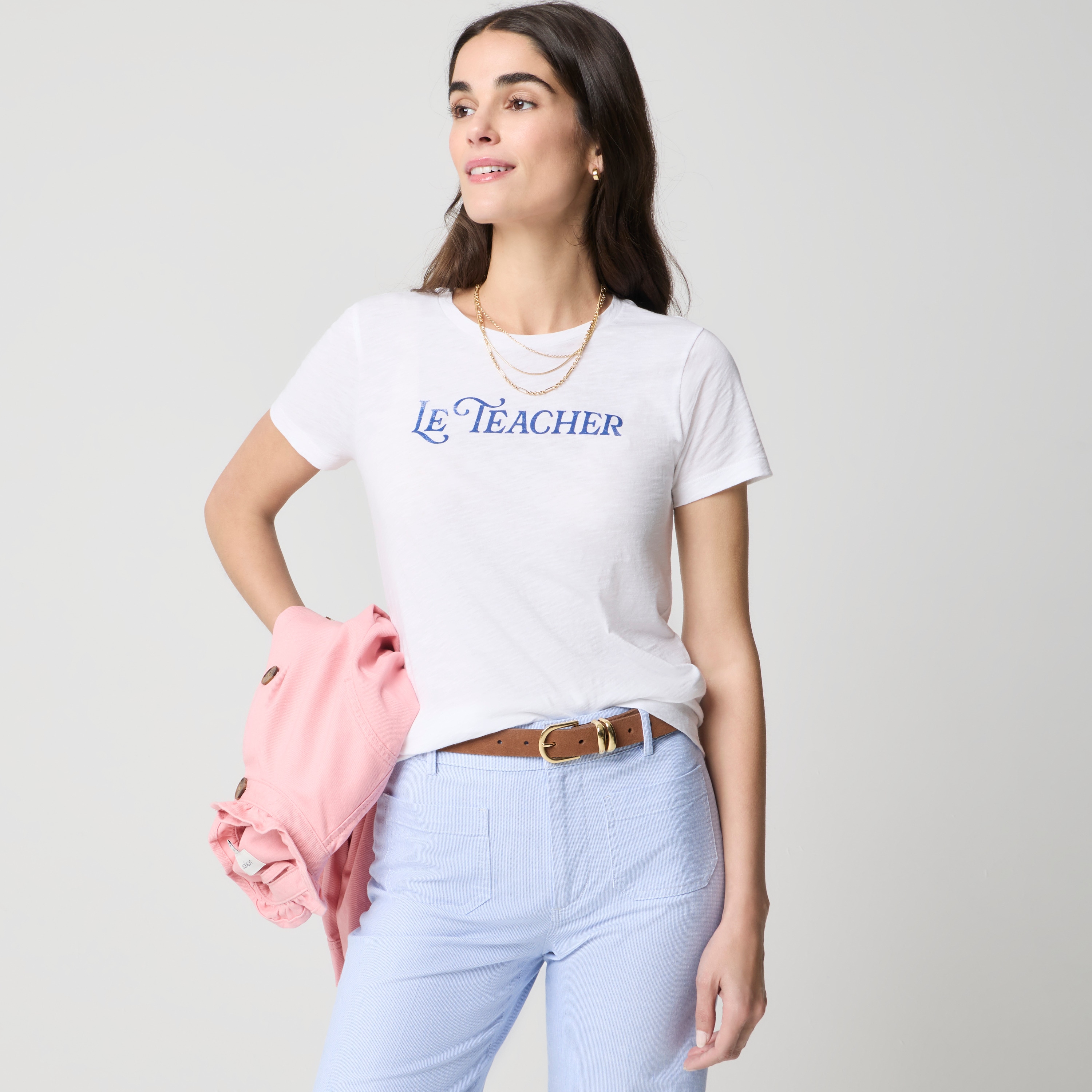"Le teacher" graphic tee