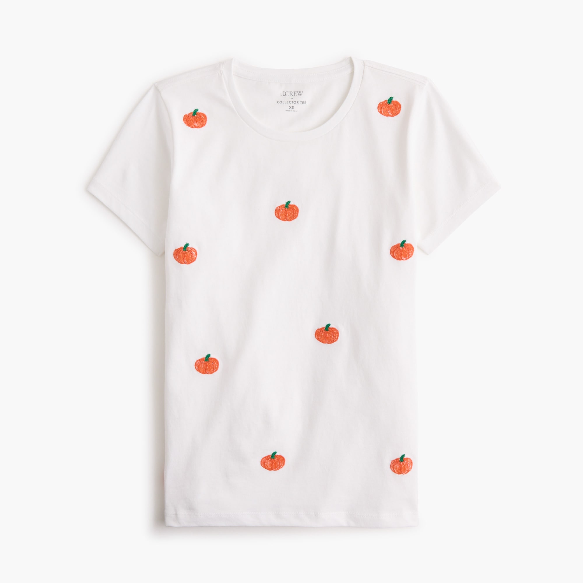 Embroidered pumpkins graphic tee