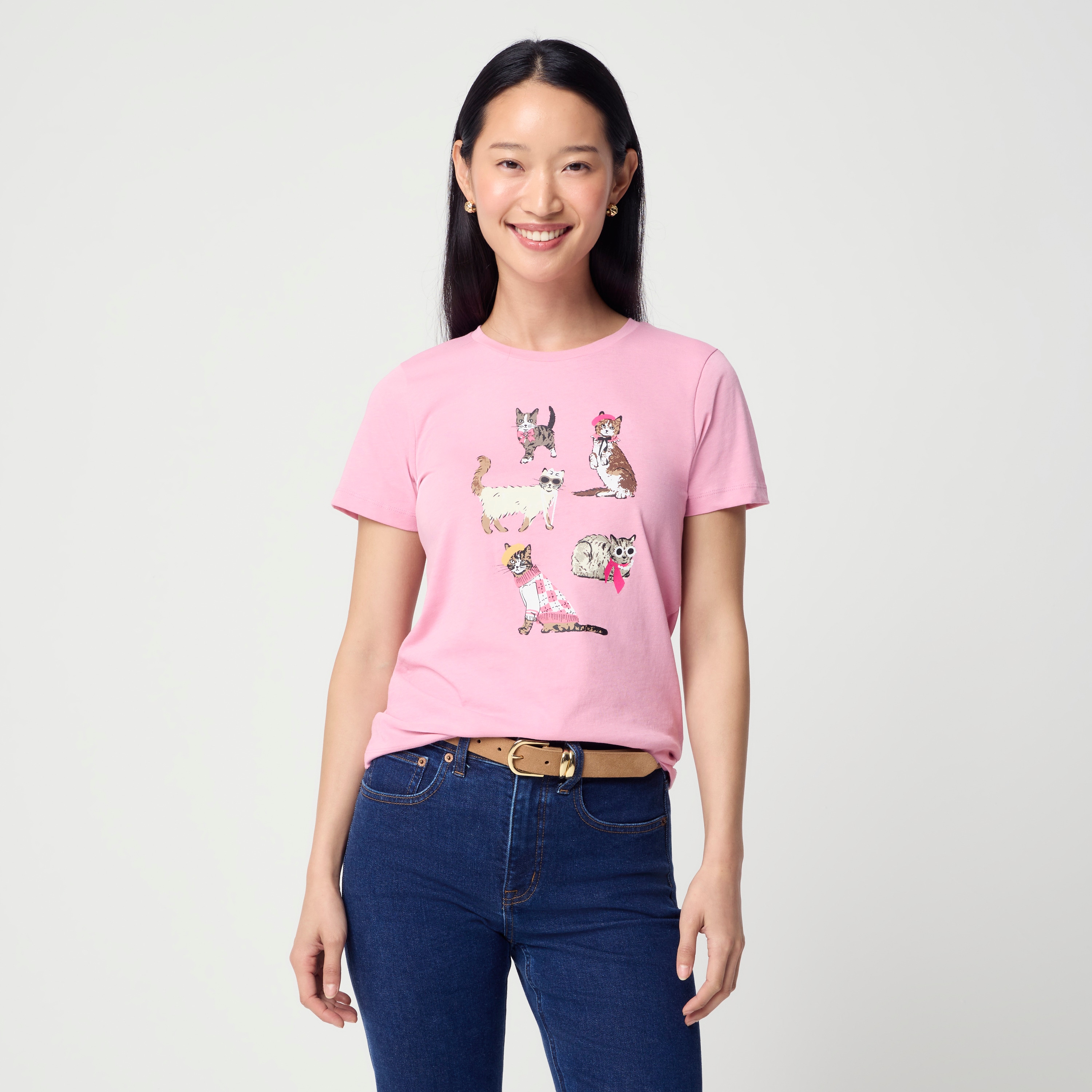 Fancy cats graphic tee