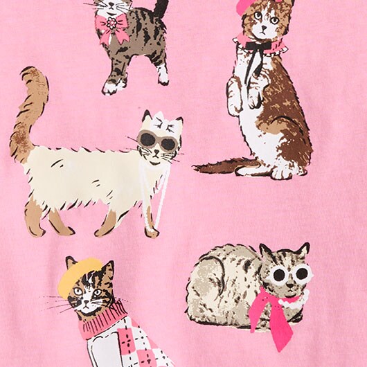 Ghosts and bats graphic tee PREPPY CATS