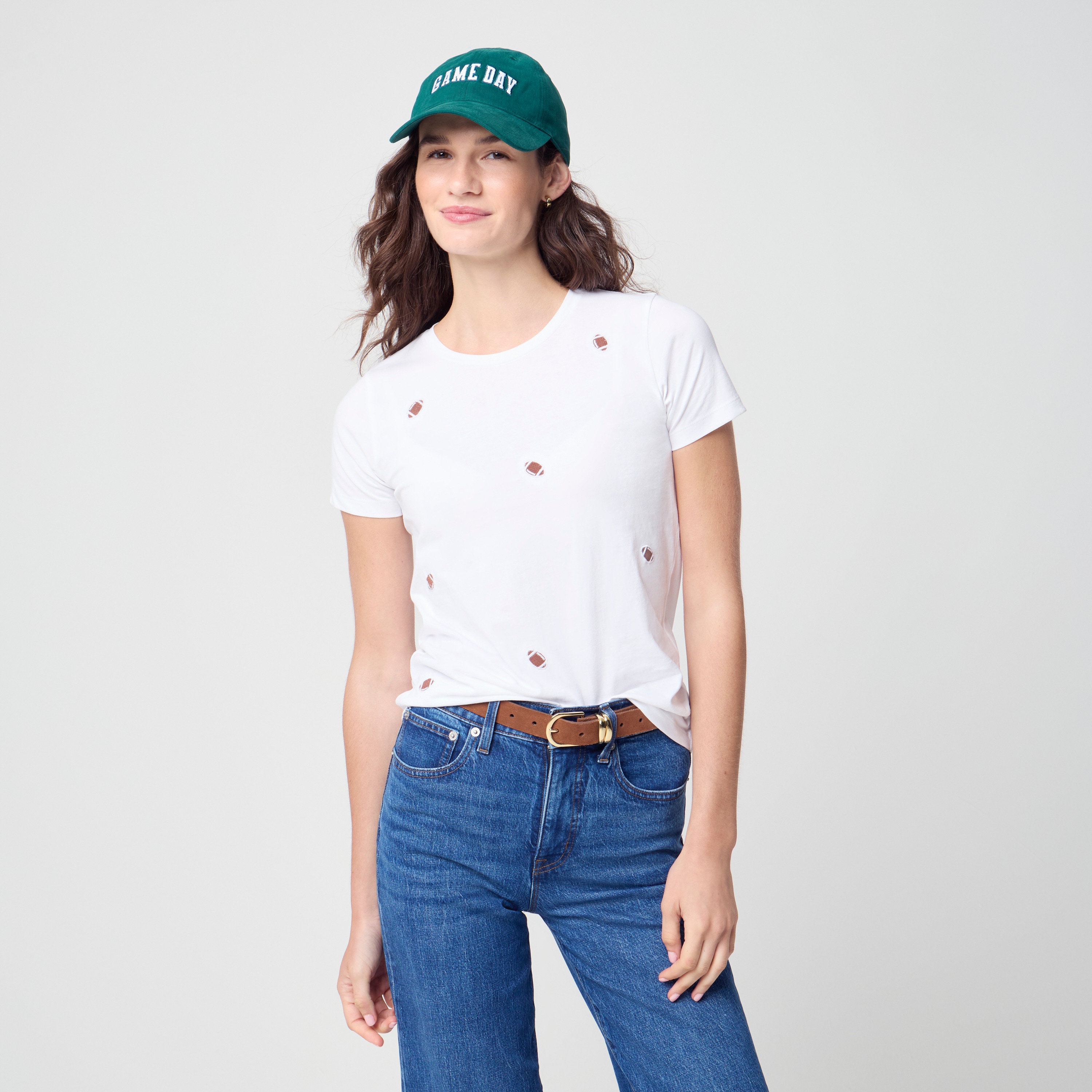 Football patches tee