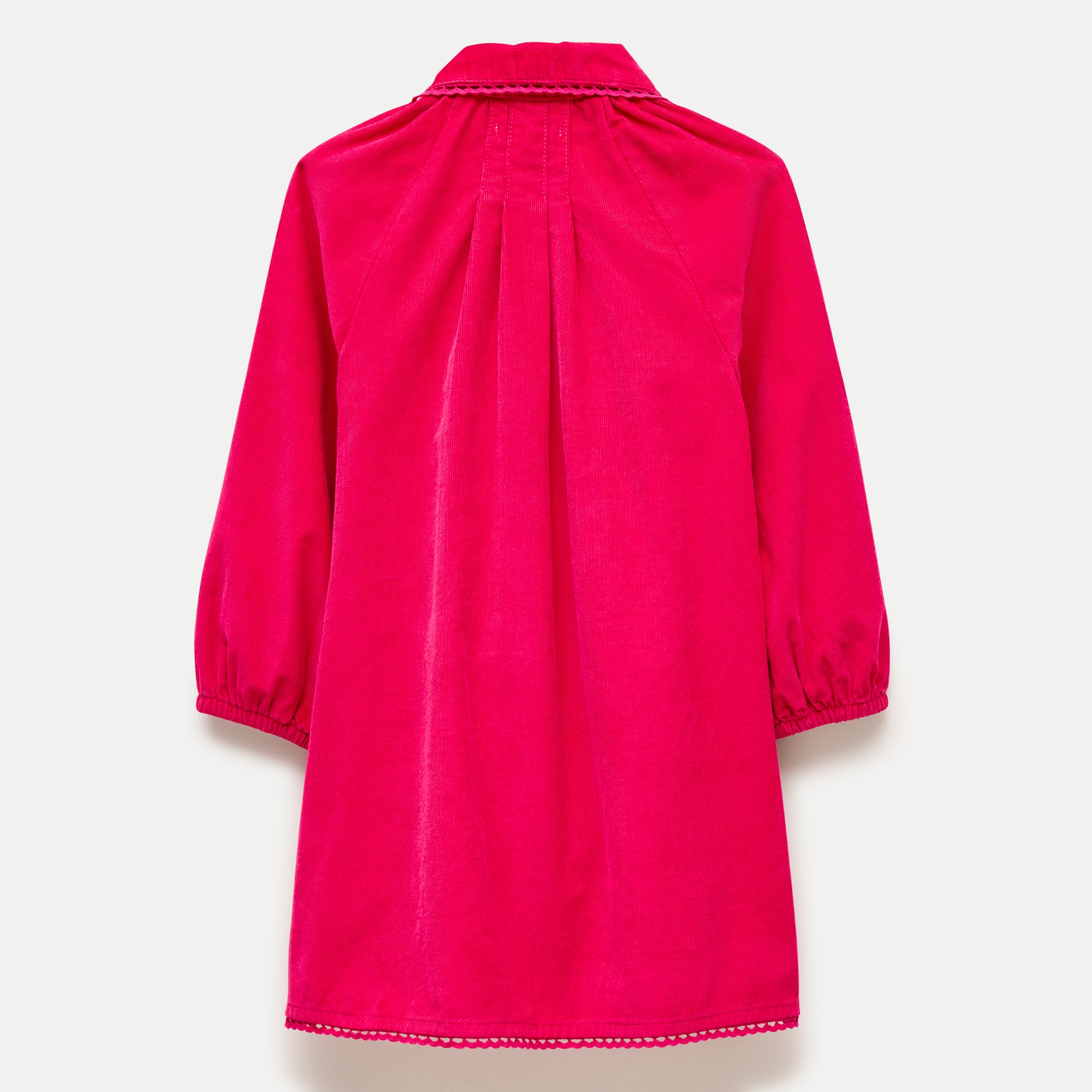 Girls' collared corduroy dress