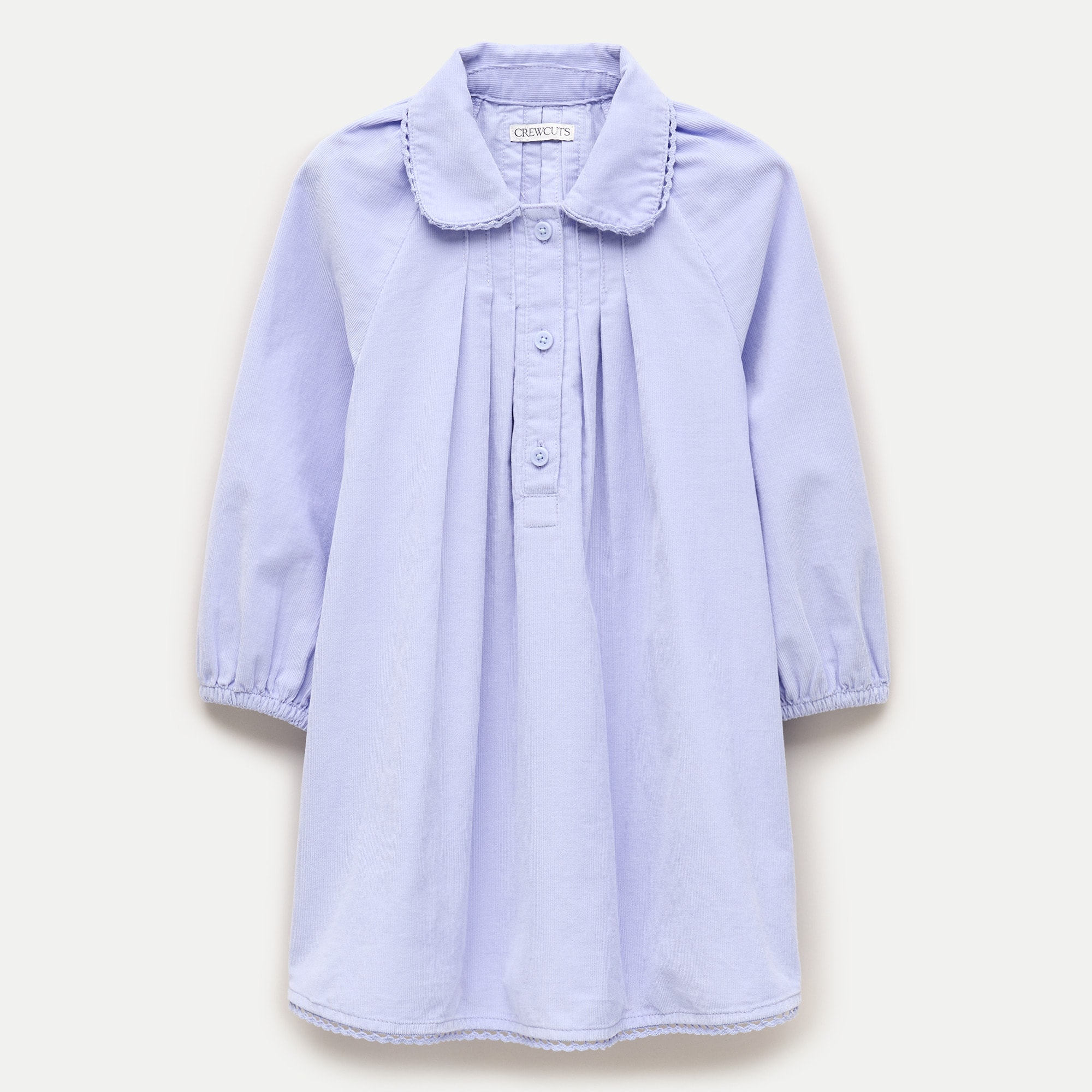 Girls' collared corduroy dress