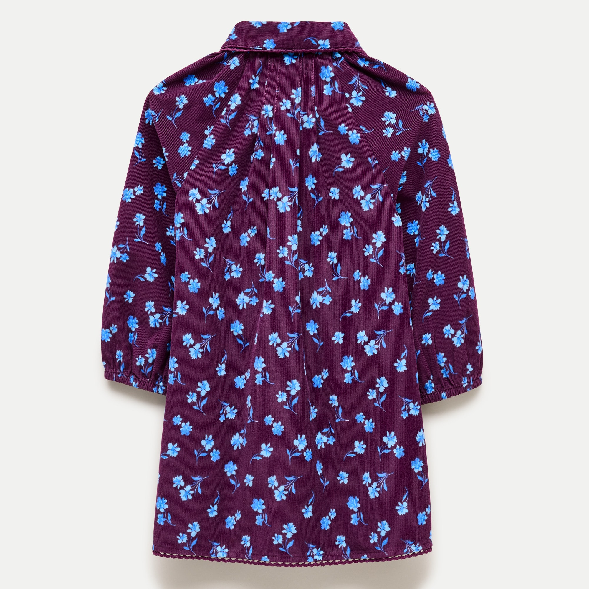 Girls' collared corduroy dress