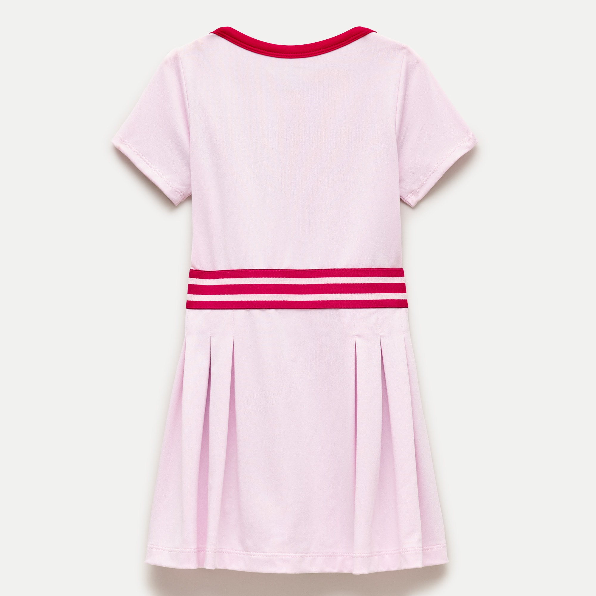 Girls' boatneck active dress in performance jersey