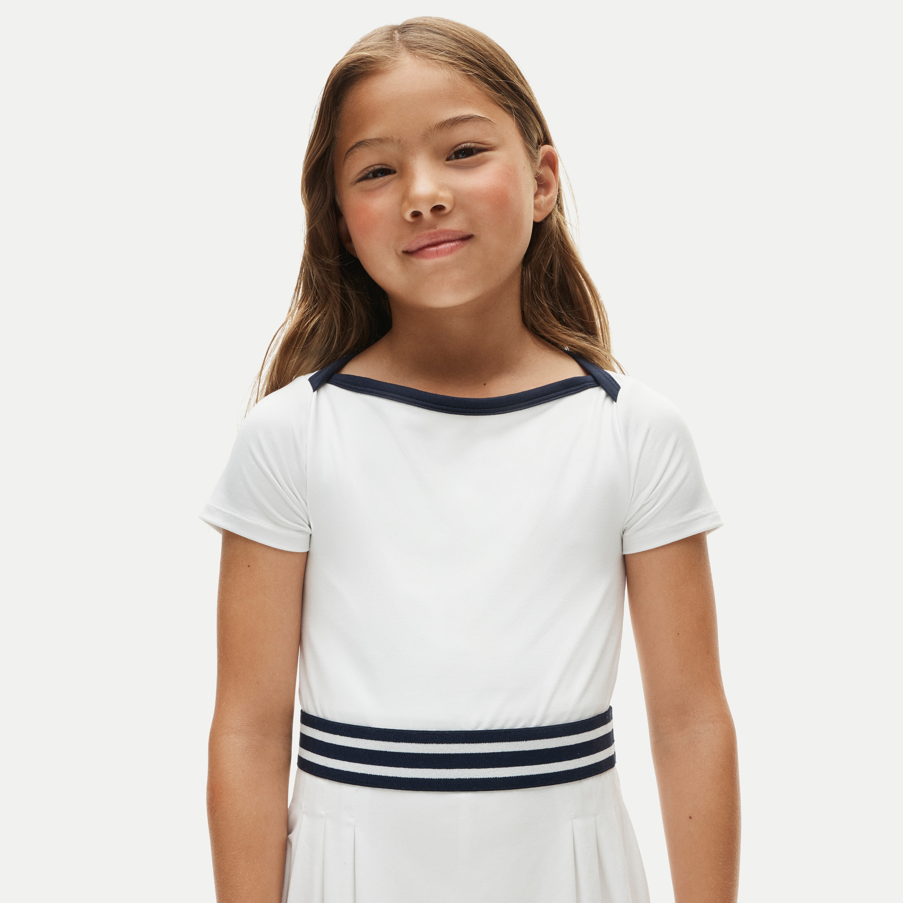 Girls' boatneck active dress in performance jersey - thumbnail 4