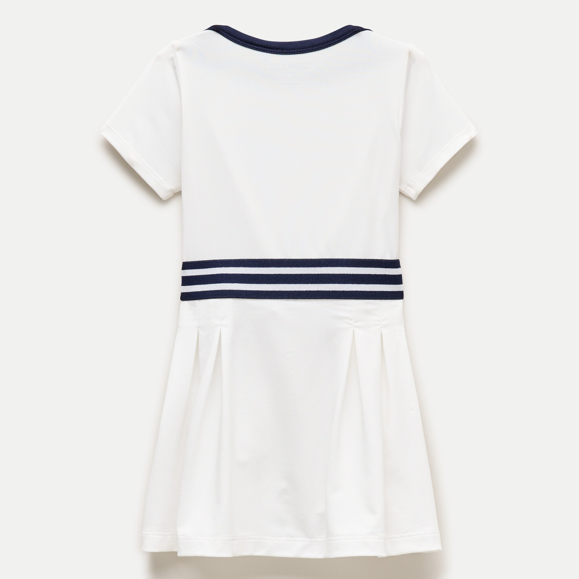 Girls' boatneck active dress in performance jersey